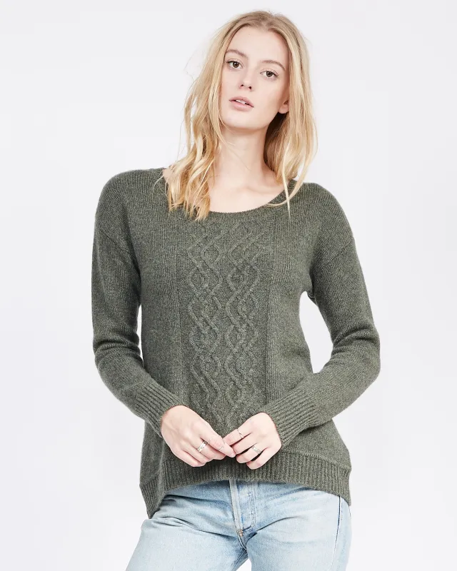 Edana Cashmere Cable Sweater sold by Quinn