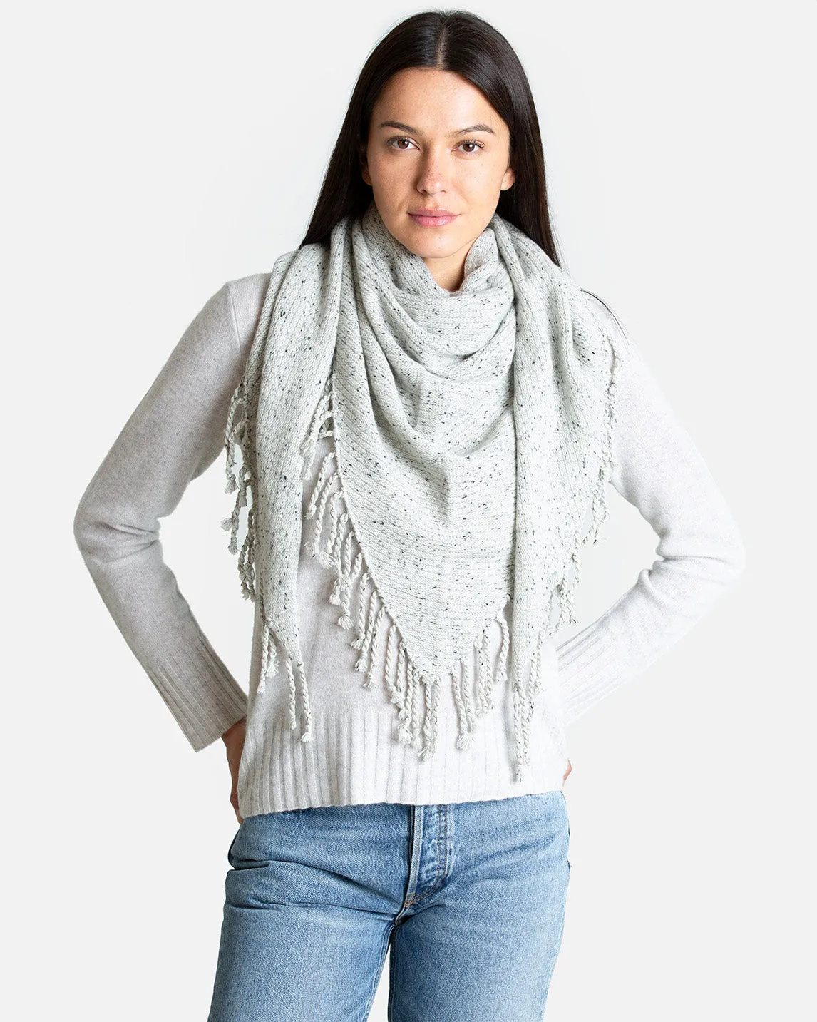 Cashmere Fringe Scarf sold by Quinn product image thumbnail 3