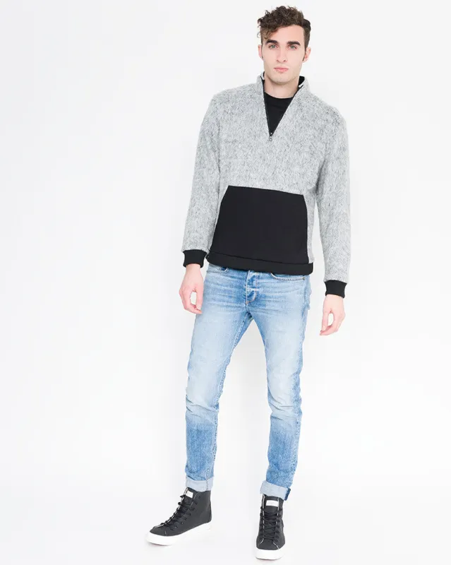 Thomas Mixed Media Quarter Zip sold by Quinn