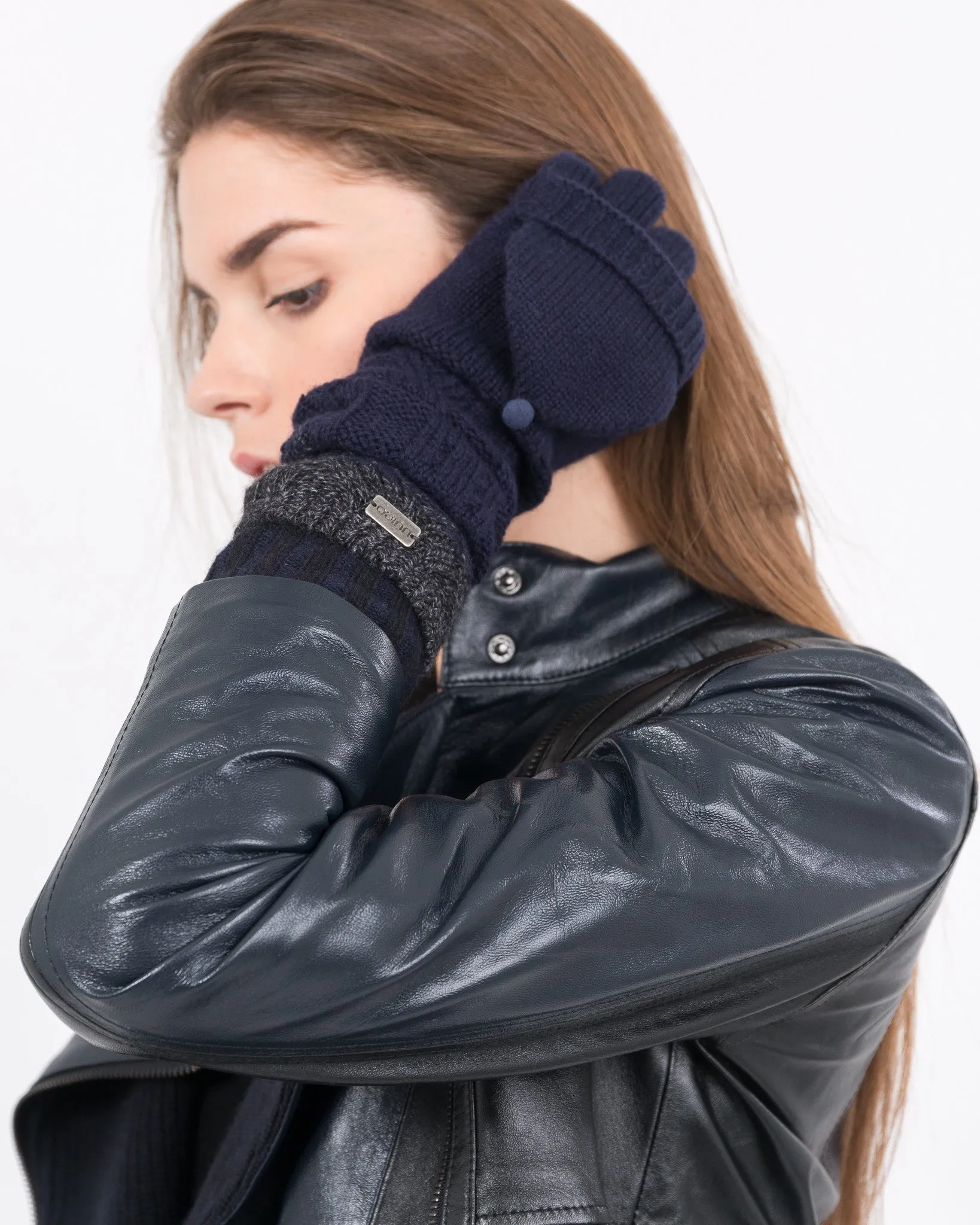 Cashmere Cable Ombre Pop Top Glove sold by Quinn product image thumbnail 2