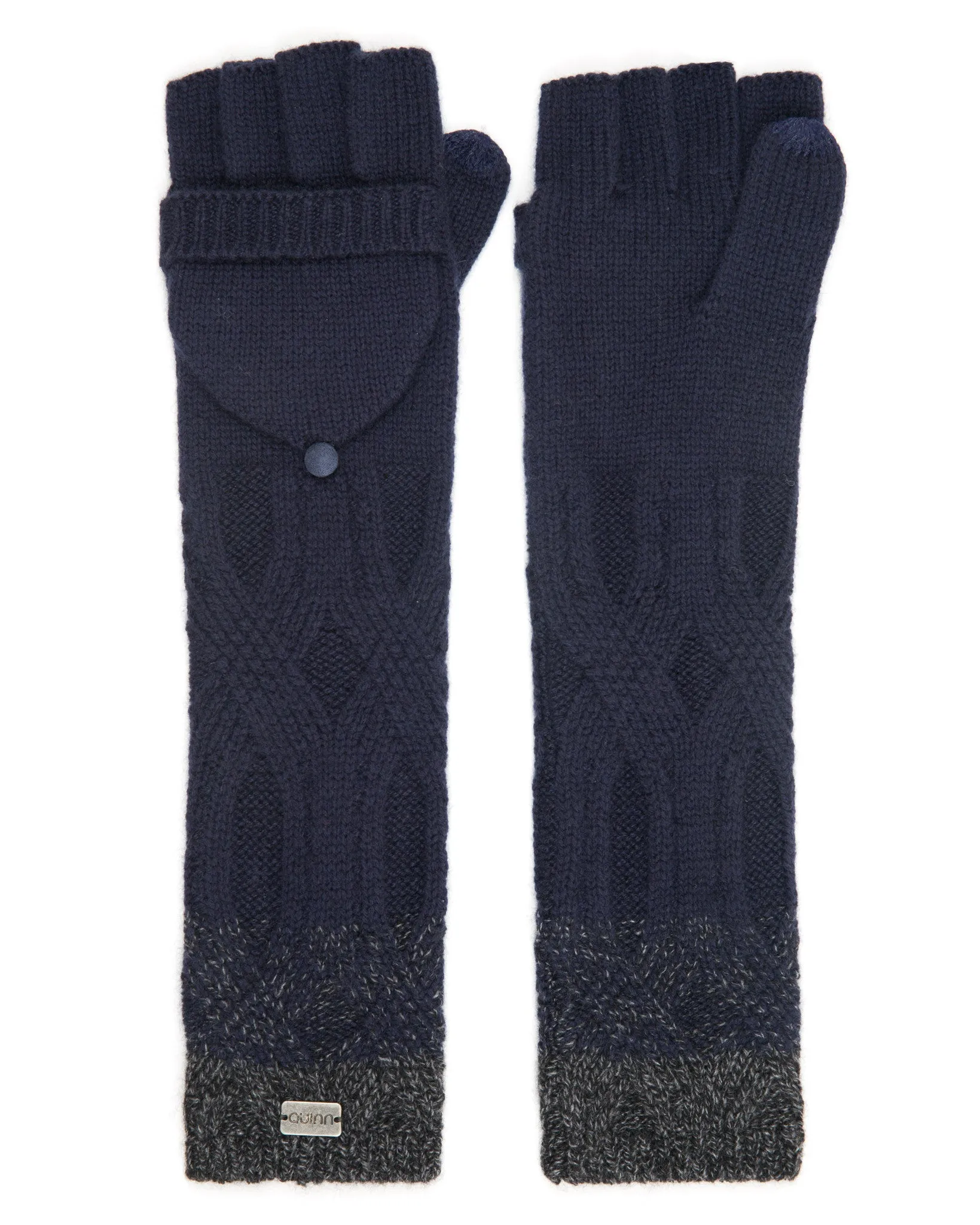 Cashmere Cable Ombre Pop Top Glove sold by Quinn