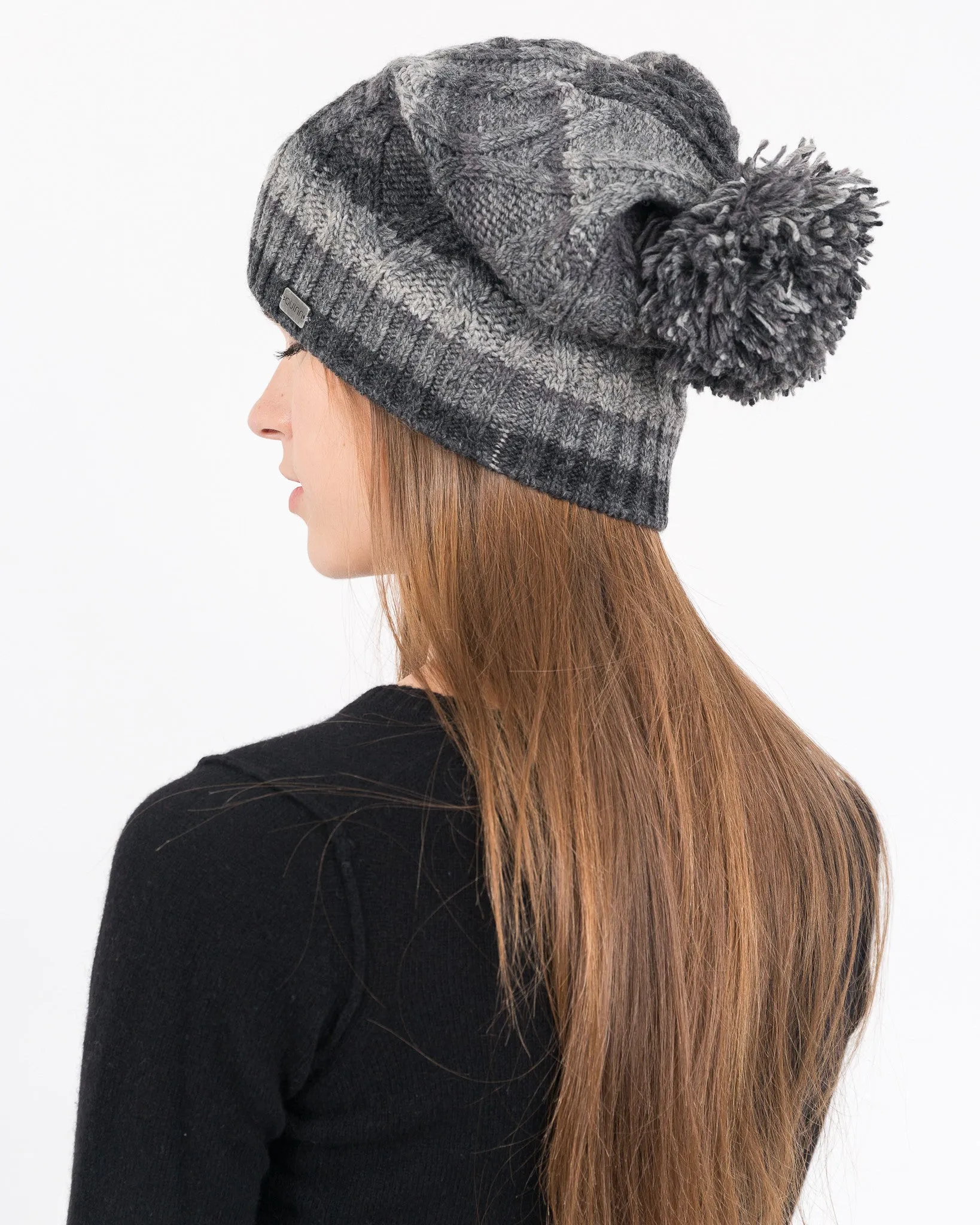 Ombre Pom Pom Hat sold by Quinn product image thumbnail 4