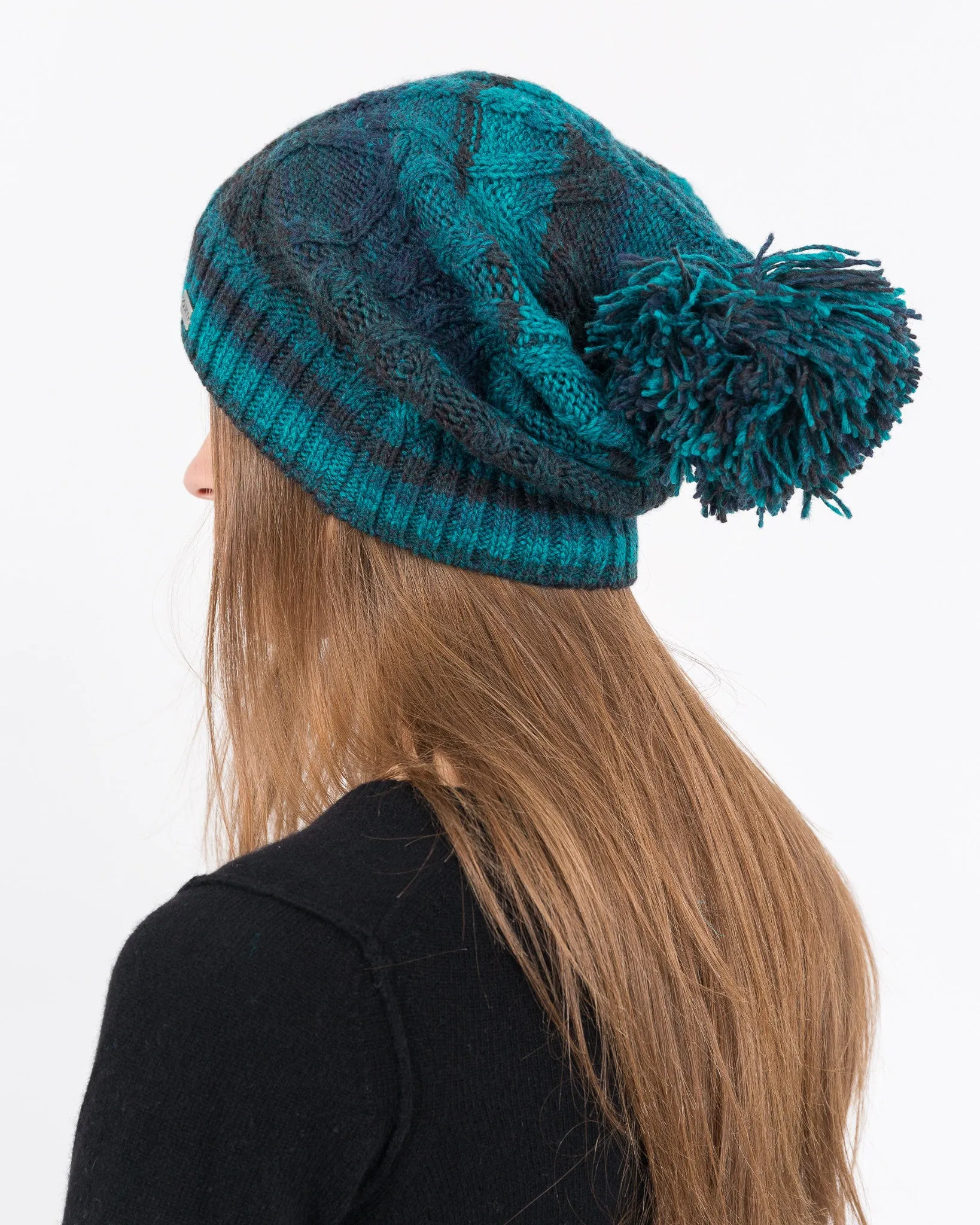 Ombre Pom Pom Hat sold by Quinn product image thumbnail 2