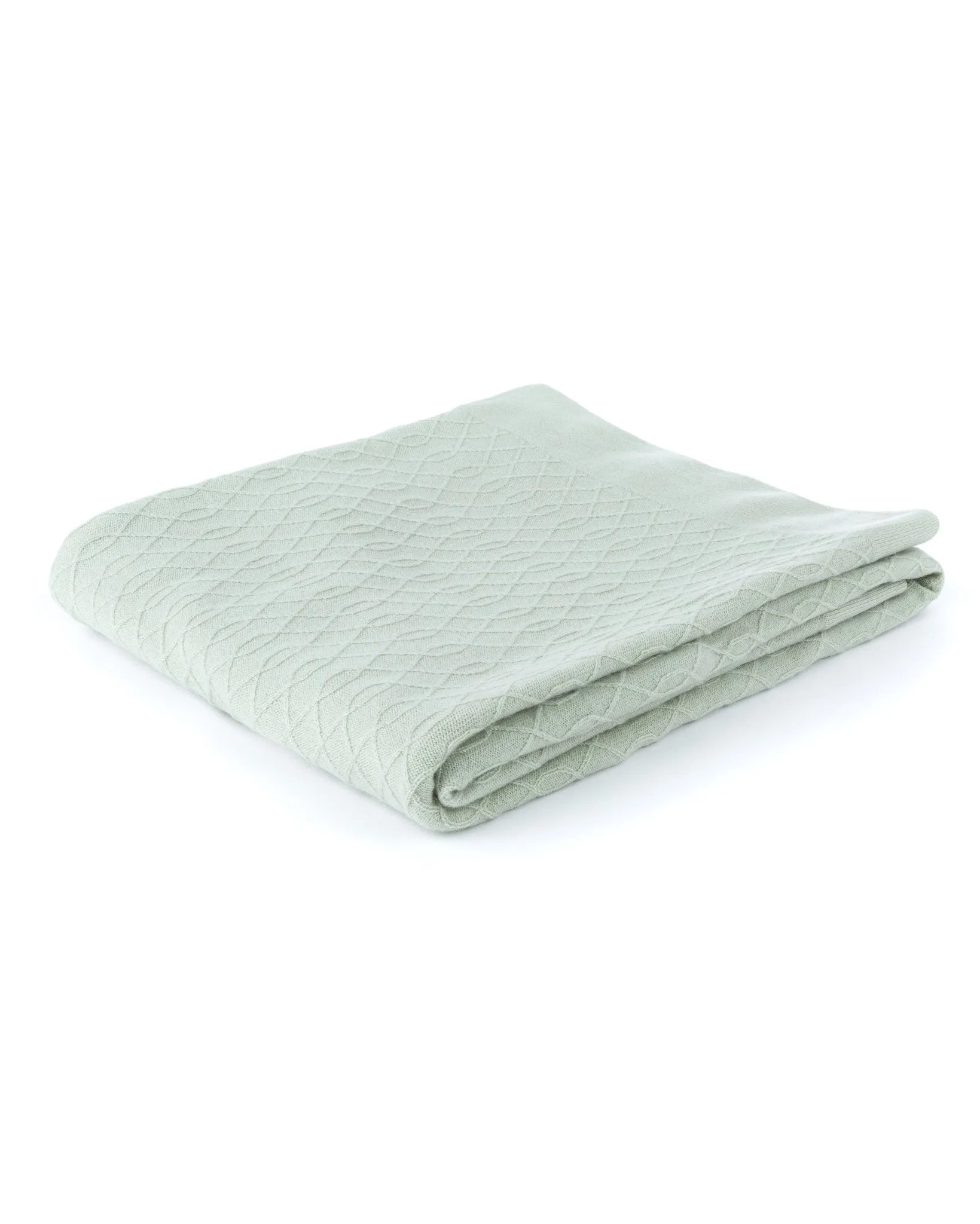 Cable Loop Cashmere Throw sold by Quinn