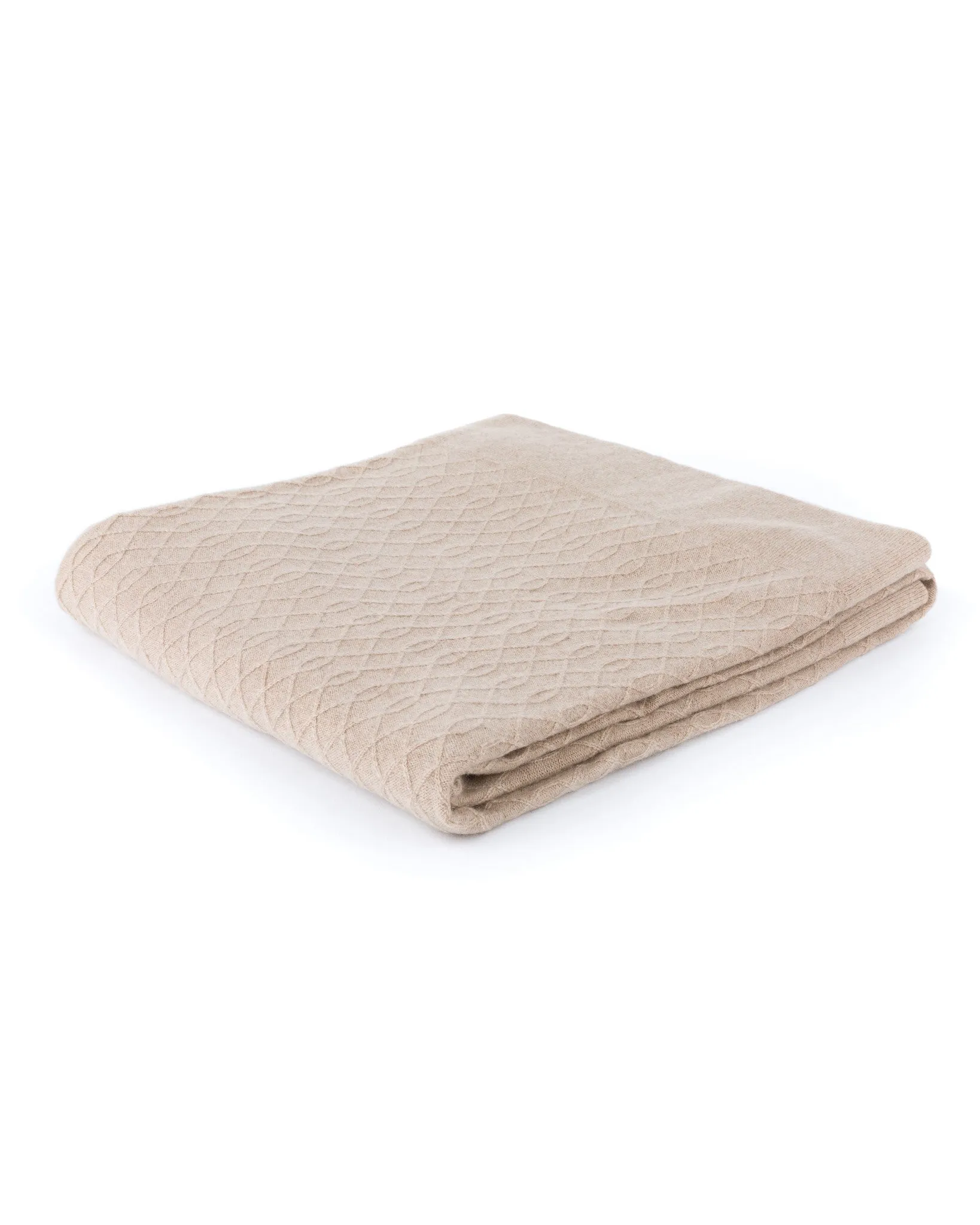 Cable Loop Cashmere Throw sold by Quinn product image thumbnail 3