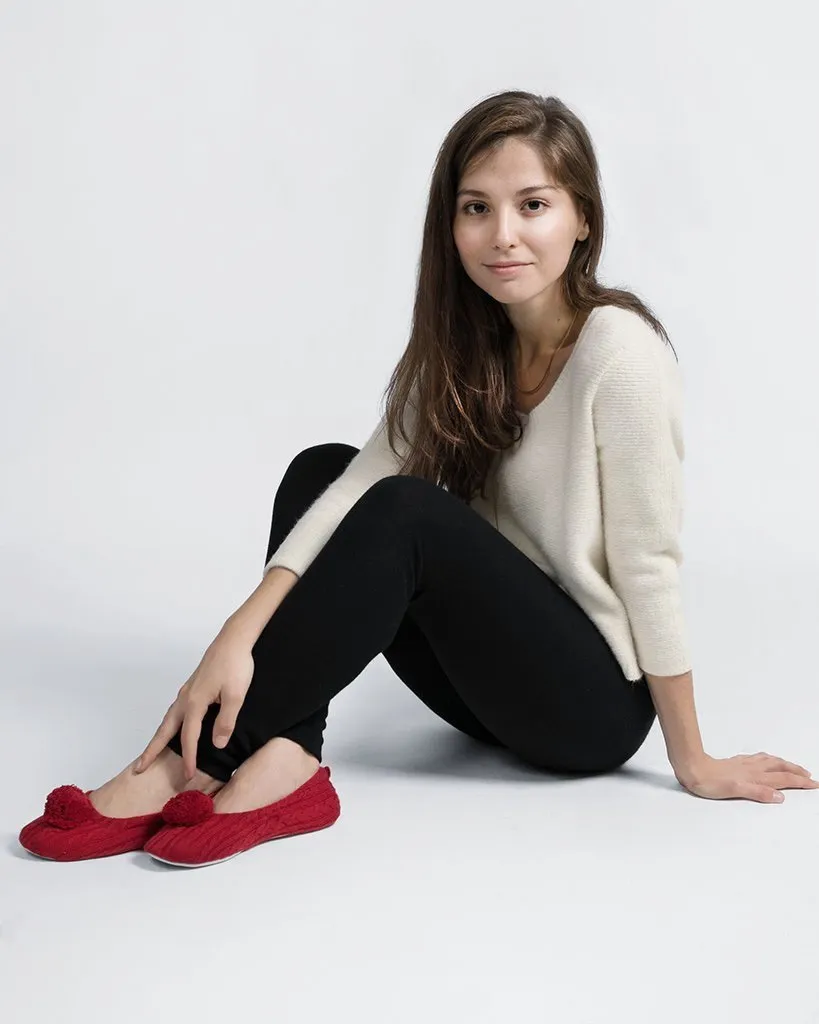 Pom Pom Cashmere Slippers sold by Quinn product image thumbnail 2