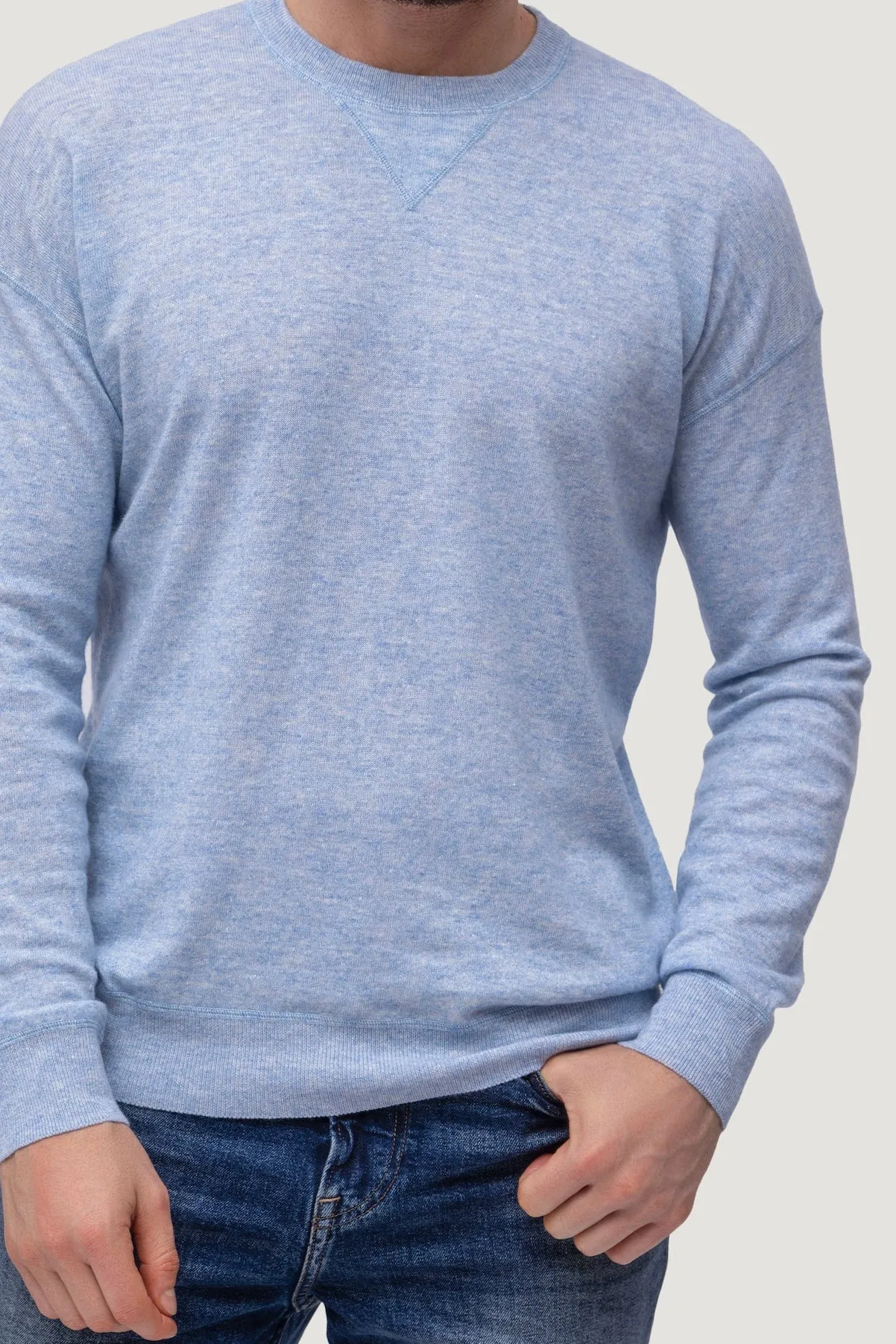 Cashmere & Linen Classic Crew Neck Sweatshirt sold by Quinn product image thumbnail 2
