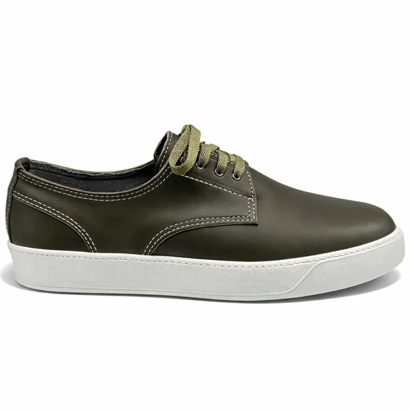 LE Men's Danny Lace - Horween Dark Olive made by Quoddy