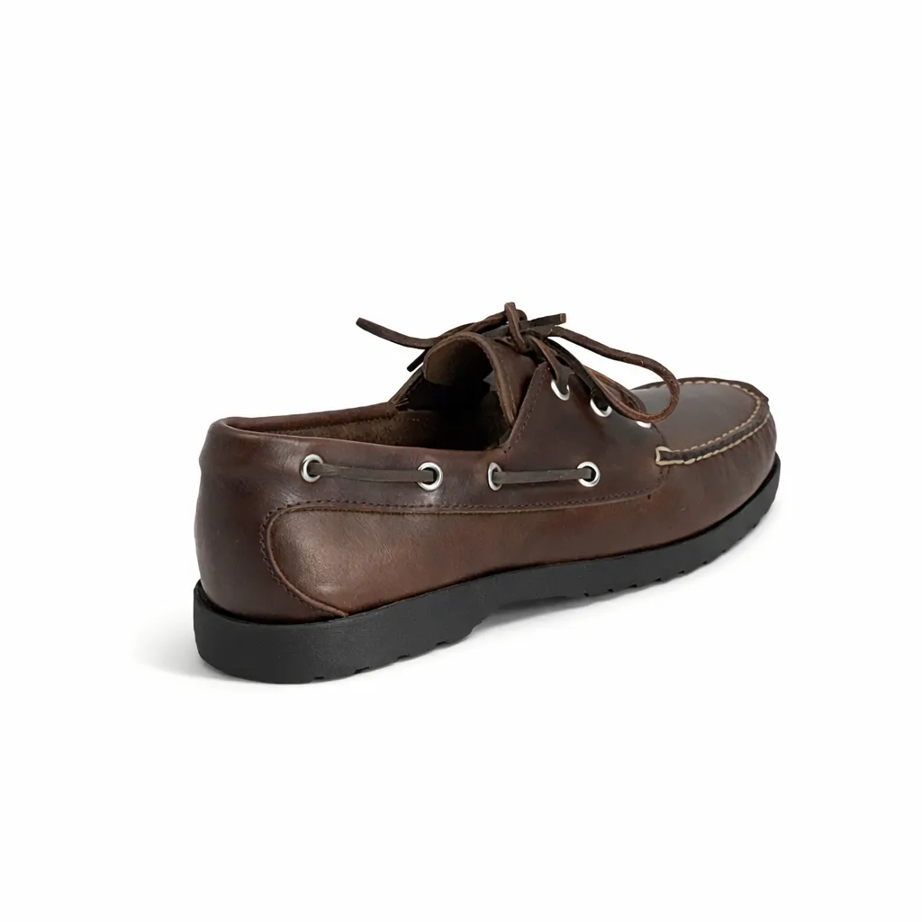 In Stock Men’s Quoddy Head Boat Shoe CL: Brown Charcoal sold by Quoddy product image thumbnail 2