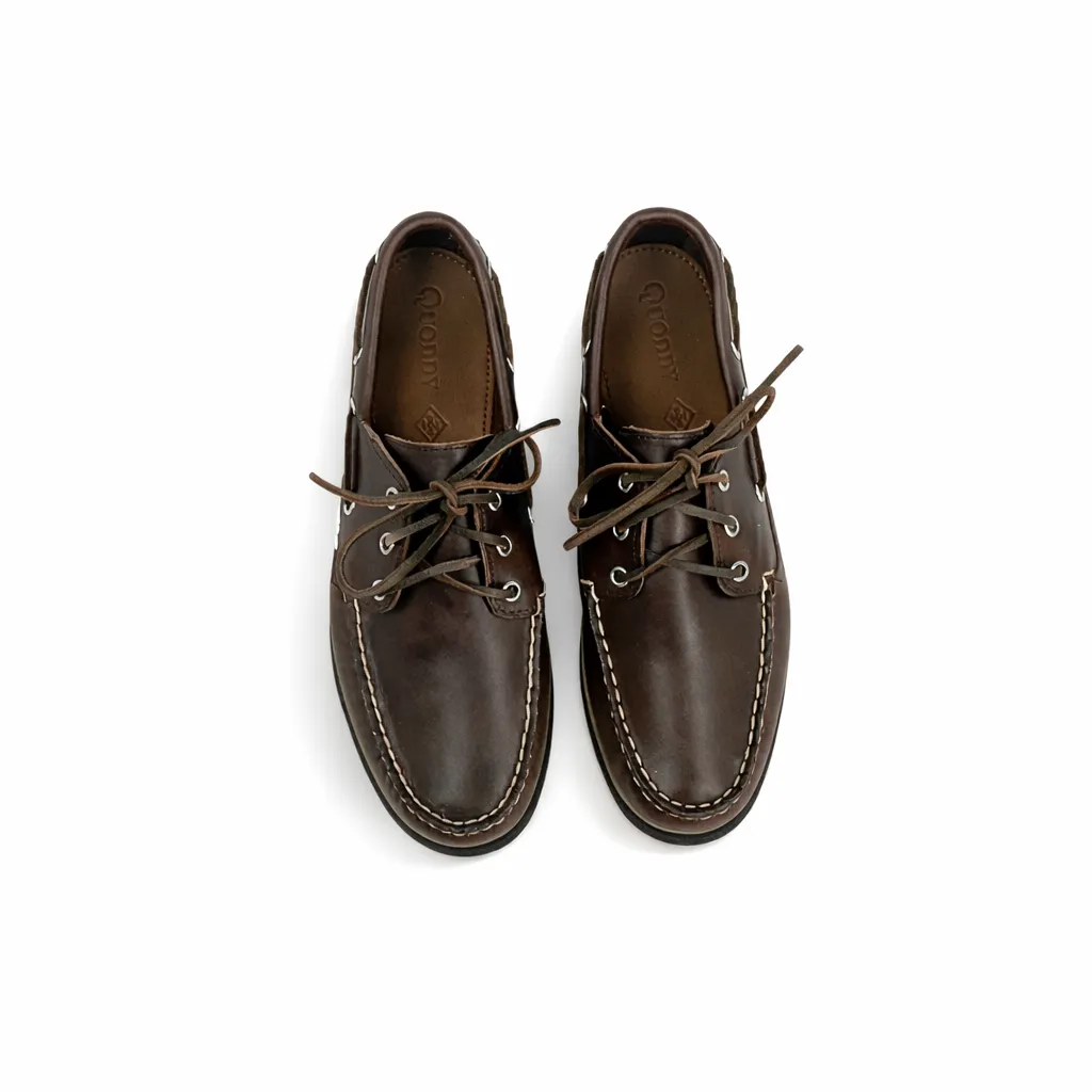 In Stock Men’s Quoddy Head Boat Shoe CL: Brown Charcoal sold by Quoddy product image thumbnail 3