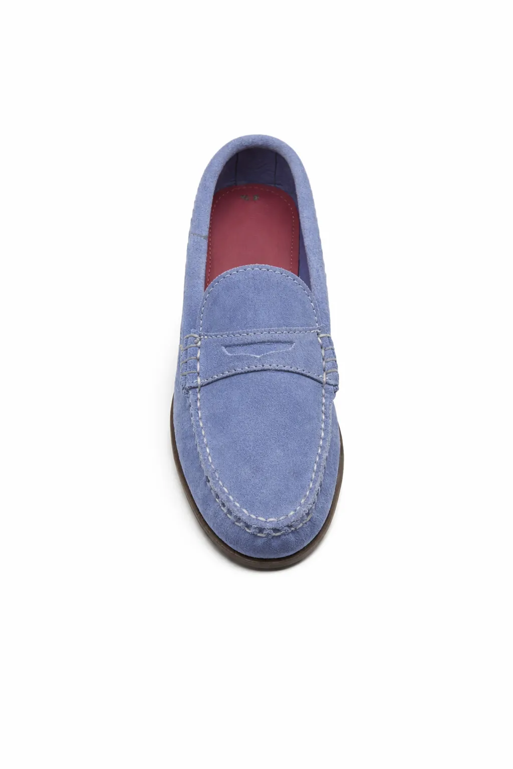 KKB Penny Loafer: Light Blue Pastel Suede sold by Quoddy product image thumbnail 4