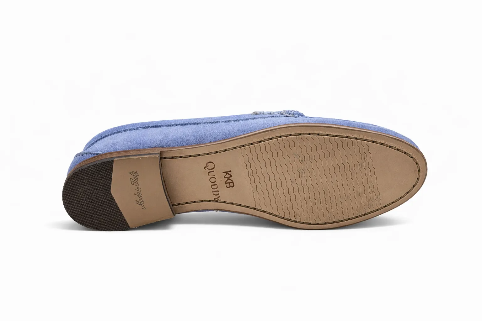 KKB Penny Loafer: Light Blue Pastel Suede sold by Quoddy product image thumbnail 3