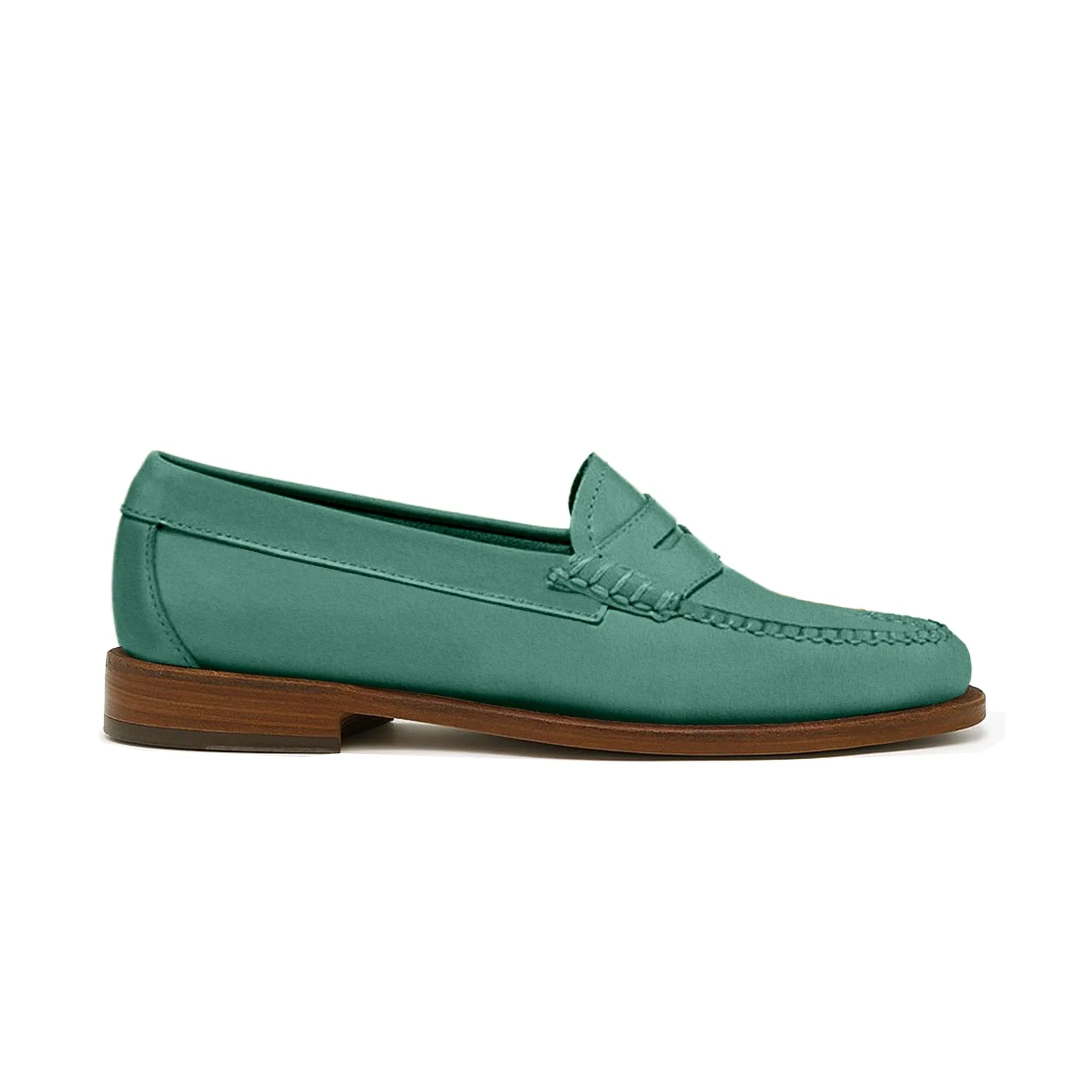 Women's Penny Nubuck LE: Green sold by Quoddy