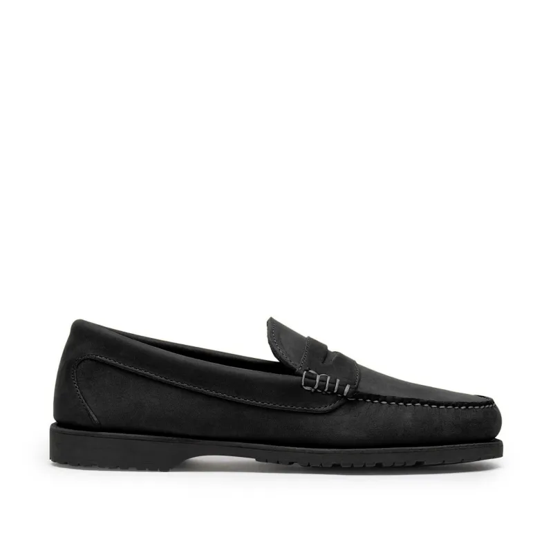 Men’s Penny Nubuck LE: Black made by Quoddy