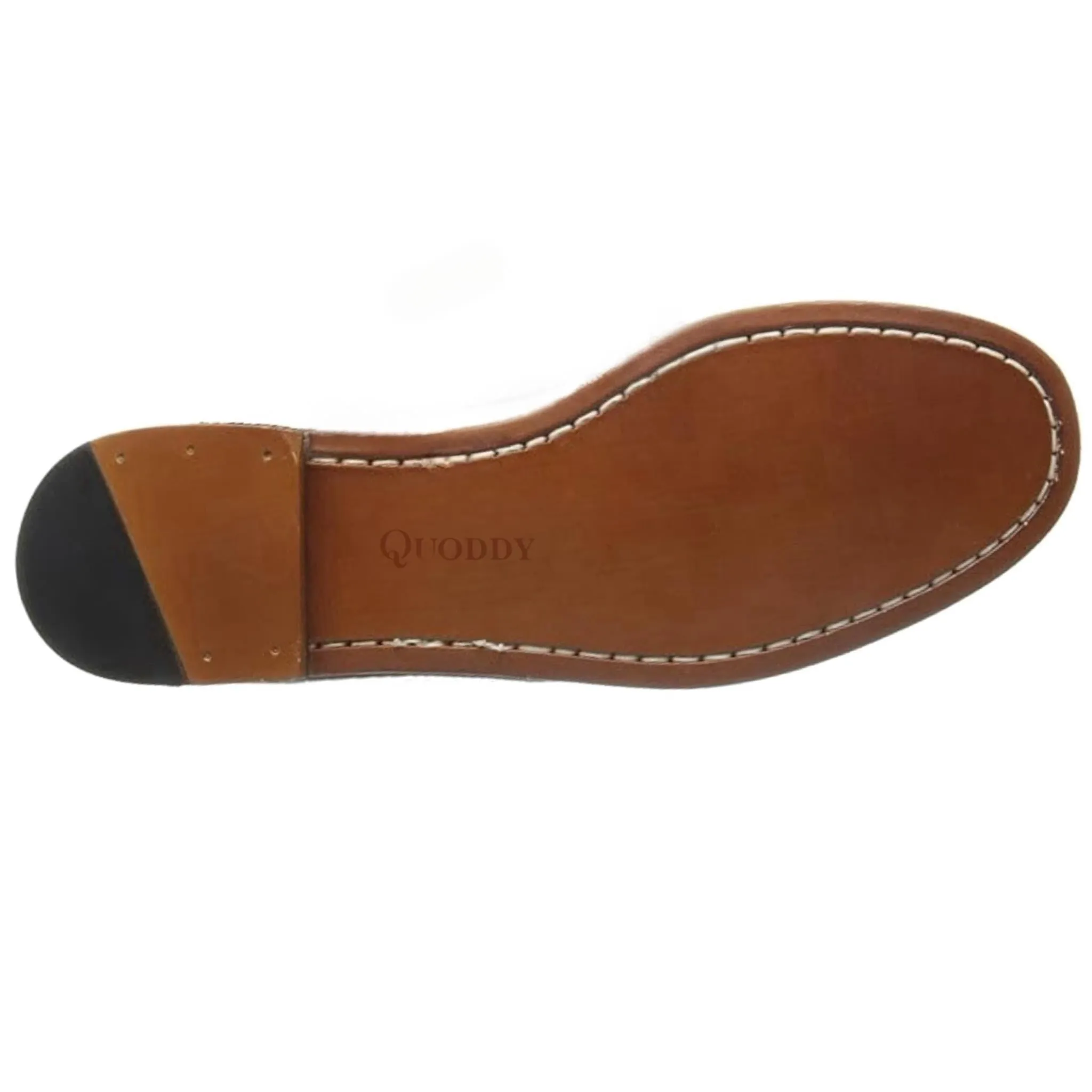 Men's Penny Loafer Classic LE: British Tan/White sold by Quoddy product image thumbnail 4