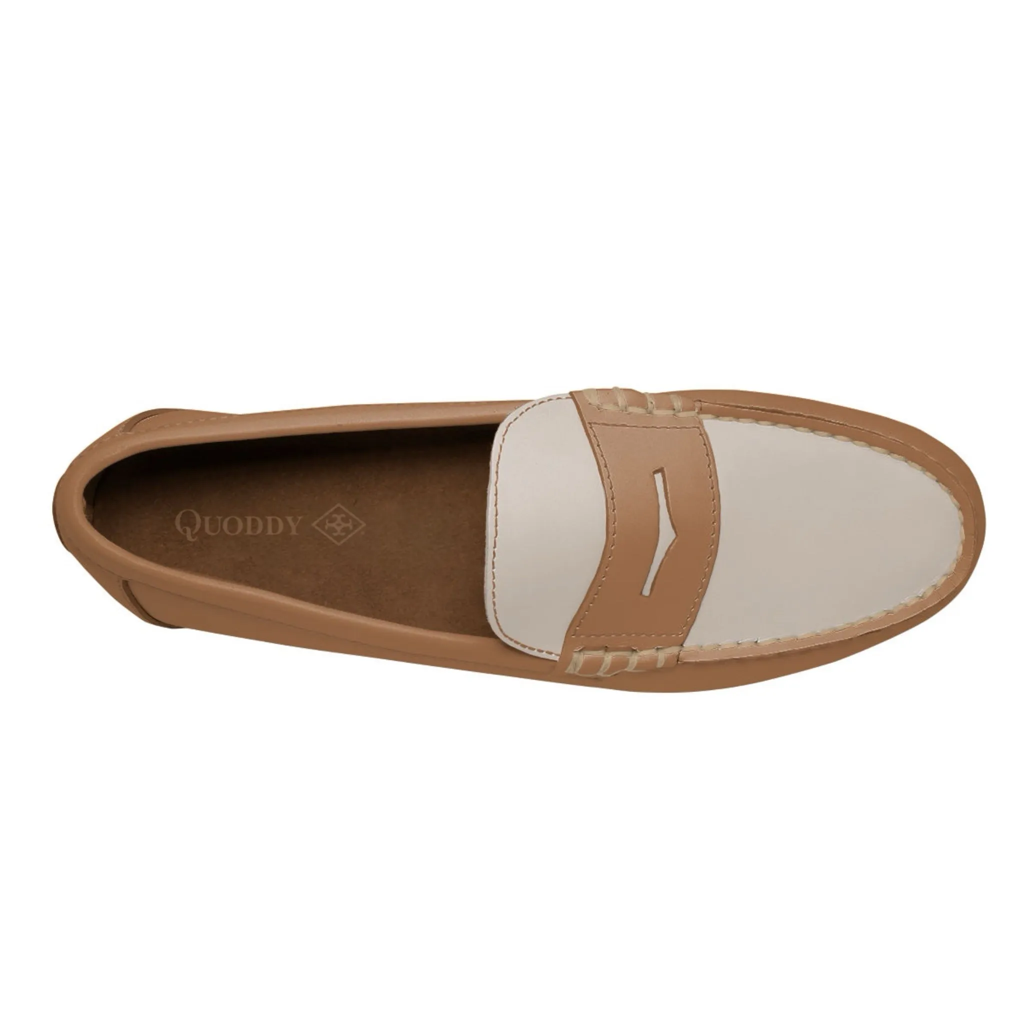 Men's Penny Loafer Classic LE: British Tan/White sold by Quoddy product image thumbnail 3