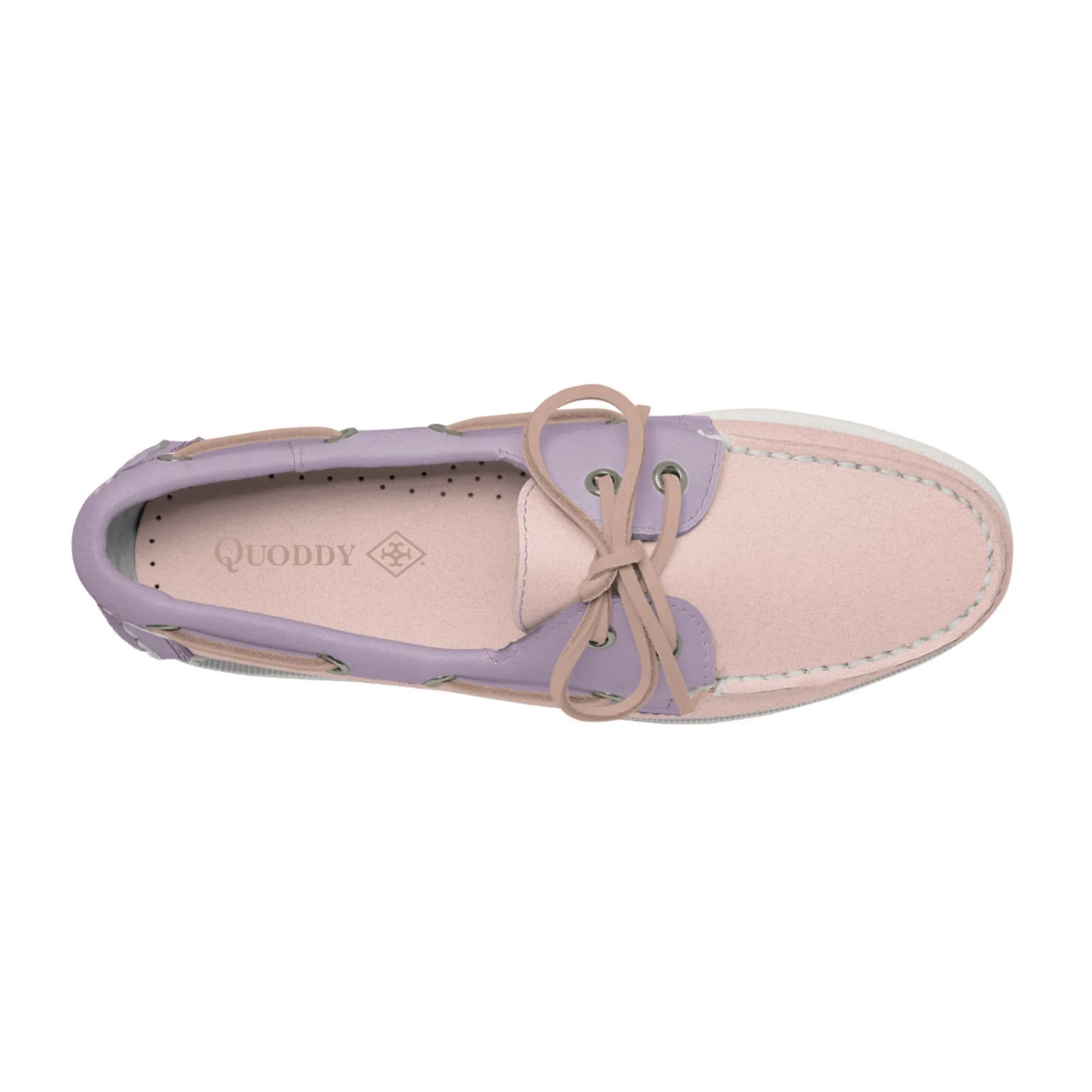 Women's 2 Eyelet LE Boat Shoe: Pink/Lavender sold by Quoddy product image thumbnail 2