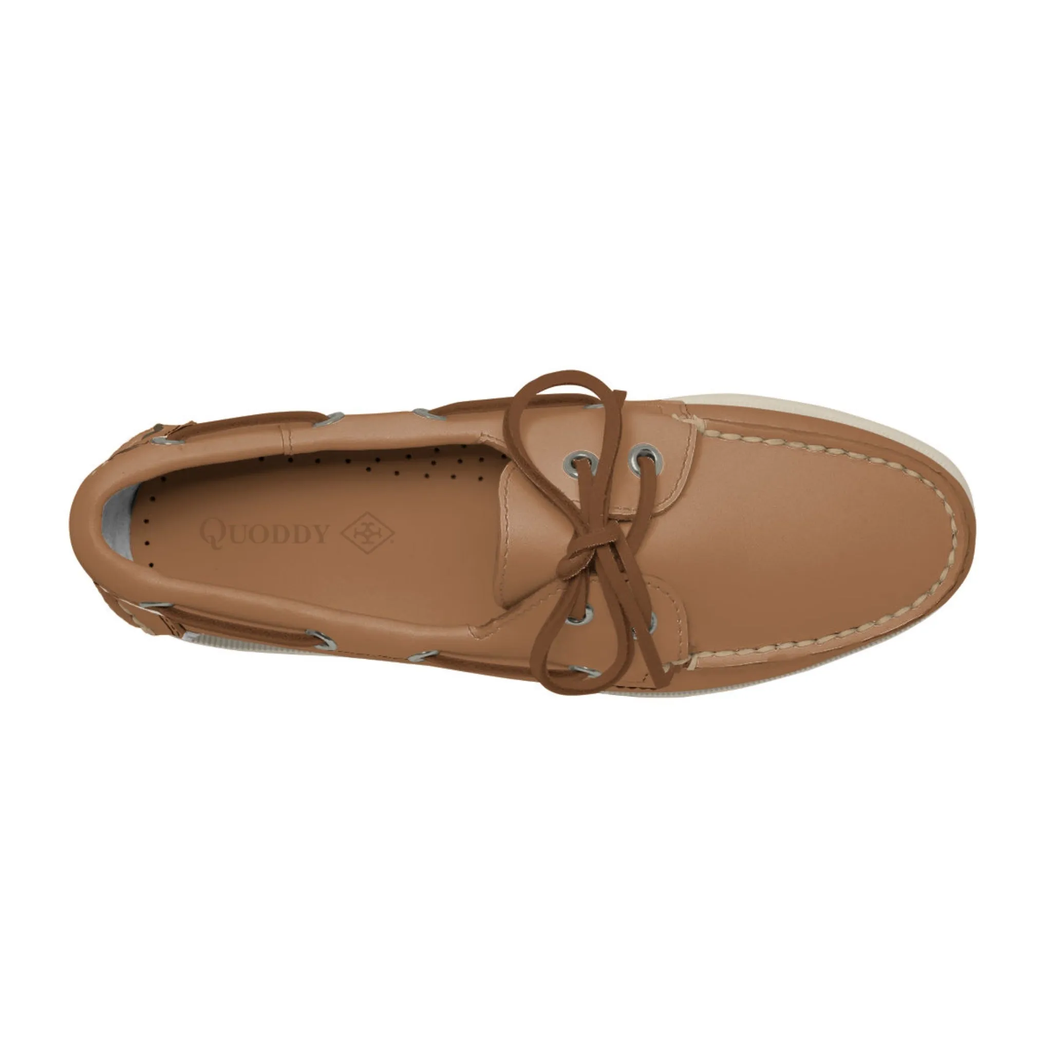 Women's 2 Eyelet LE Boat Shoe: Tan sold by Quoddy product image thumbnail 2