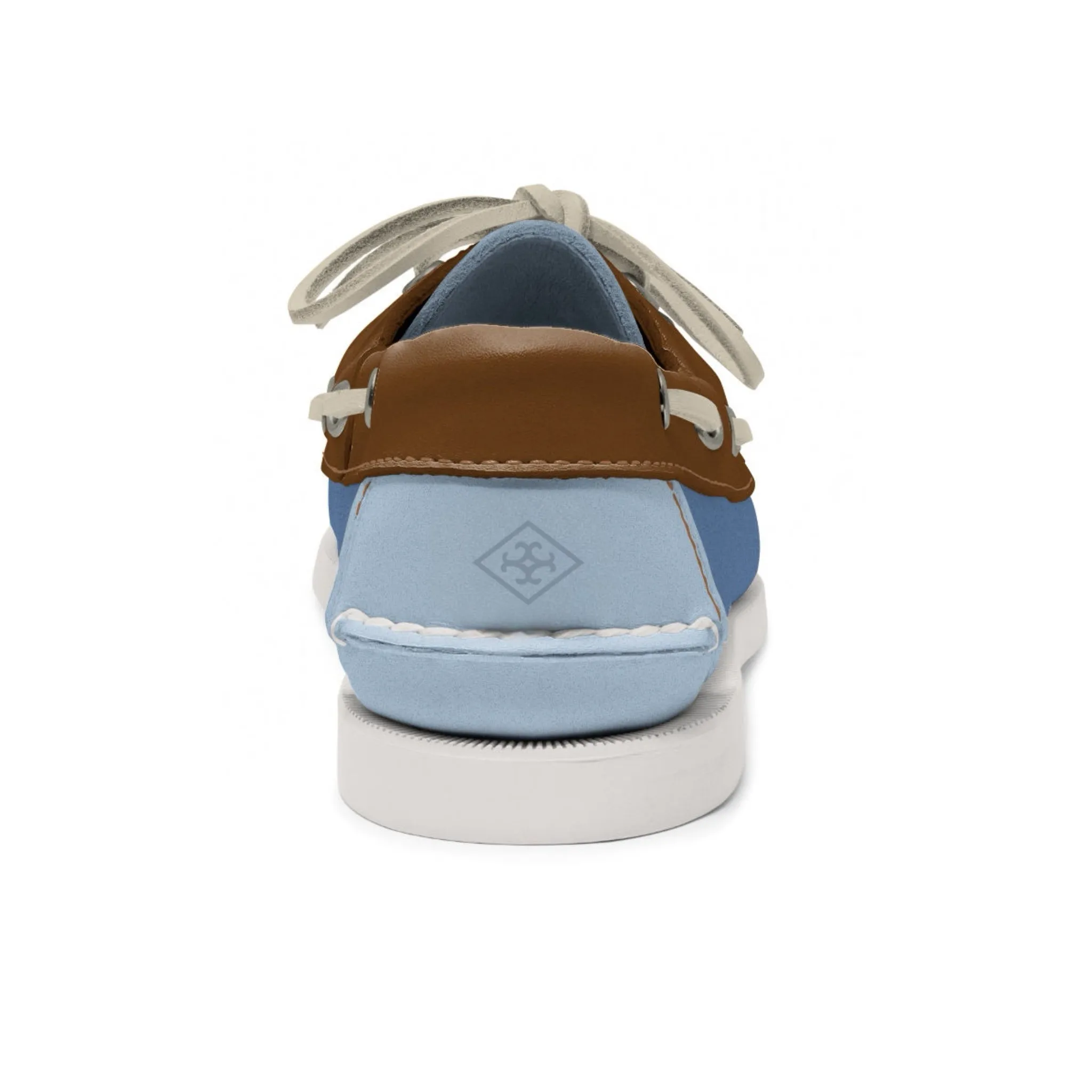 Women's 2 Eyelet LE Boat Shoe: Blue/Light Blue/Brown sold by Quoddy product image thumbnail 3