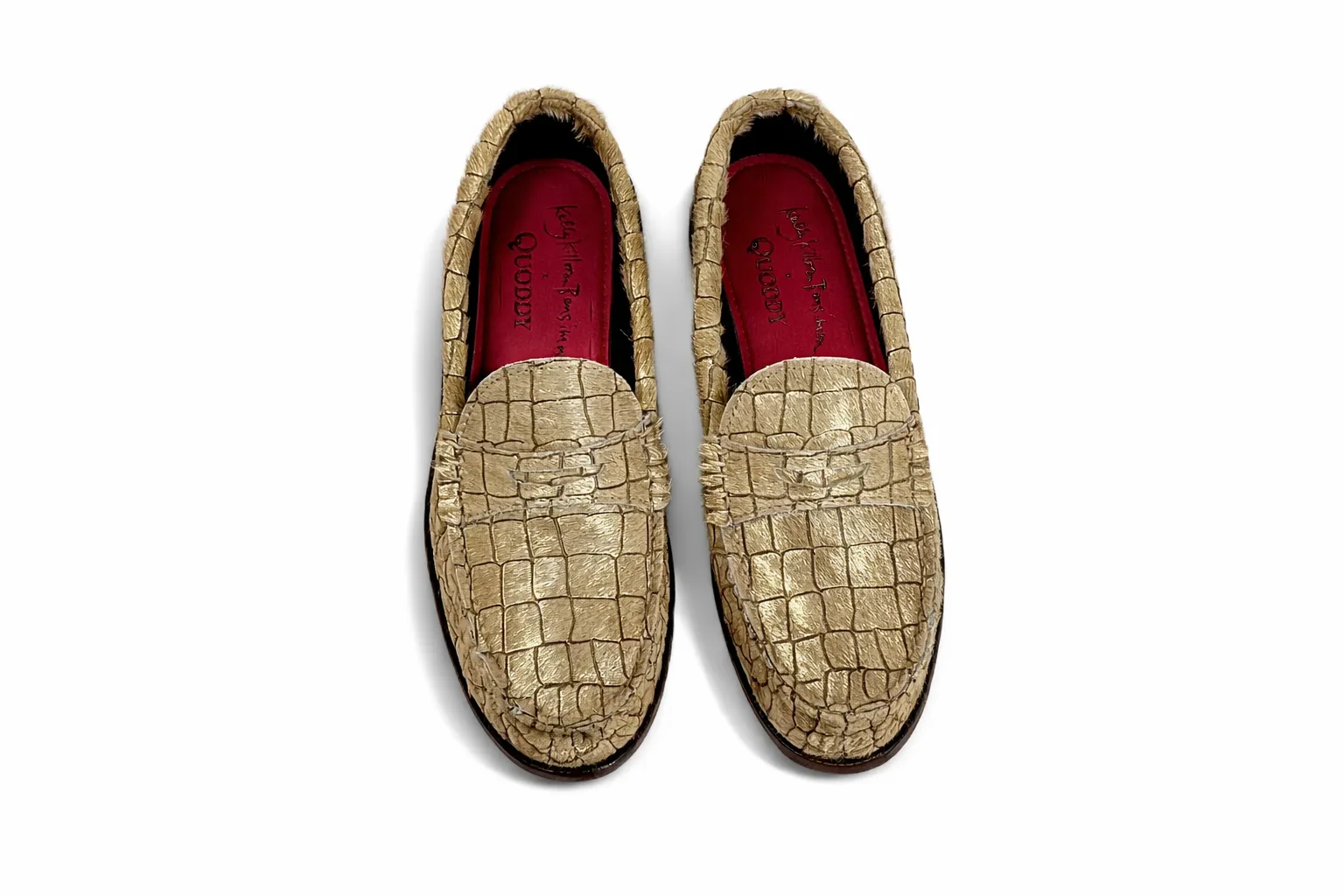 KKB Penny Loafer: Gold Hair-On Leather sold by Quoddy product image thumbnail 2