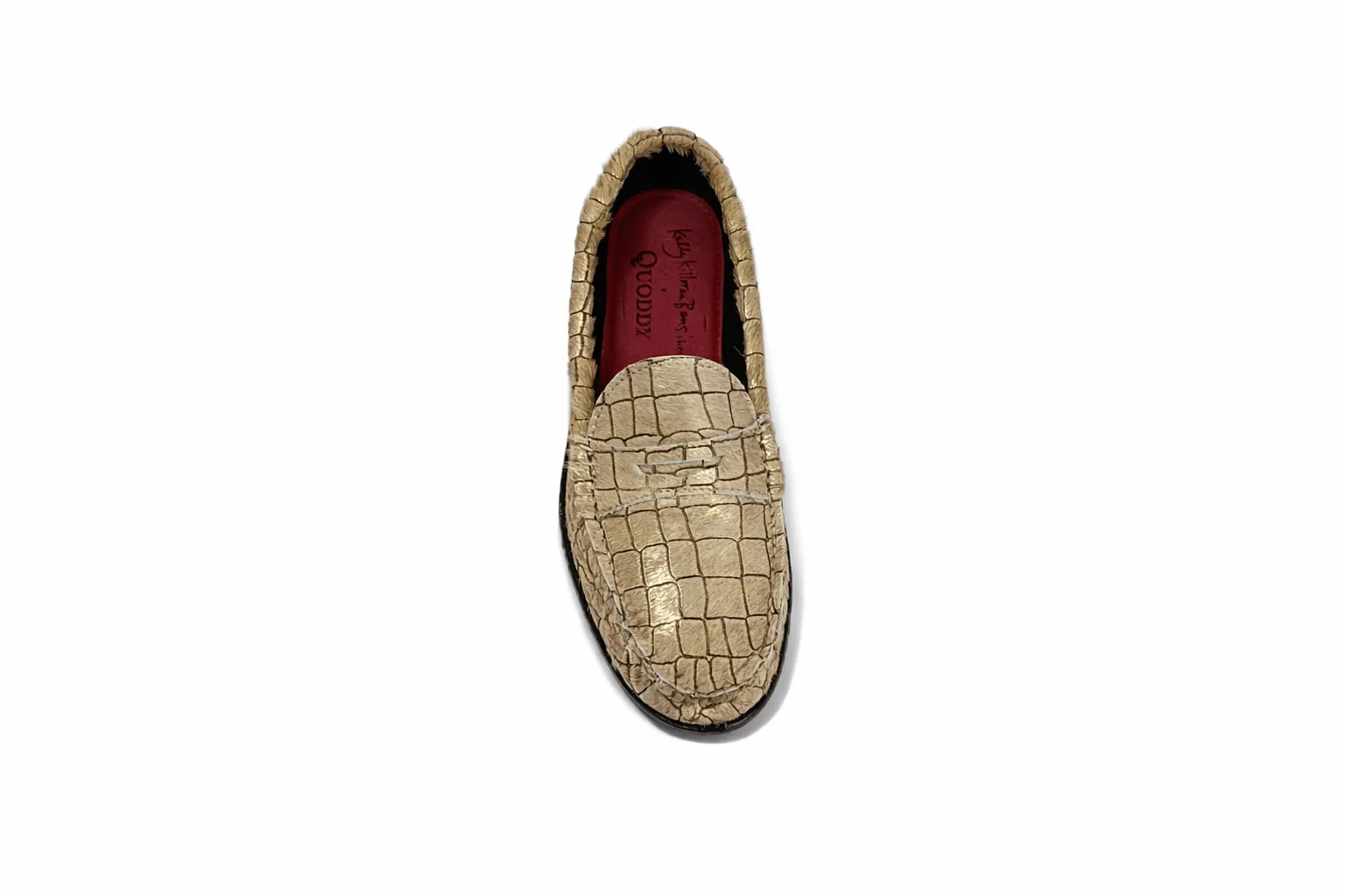KKB Penny Loafer: Gold Hair-On Leather sold by Quoddy product image thumbnail 5