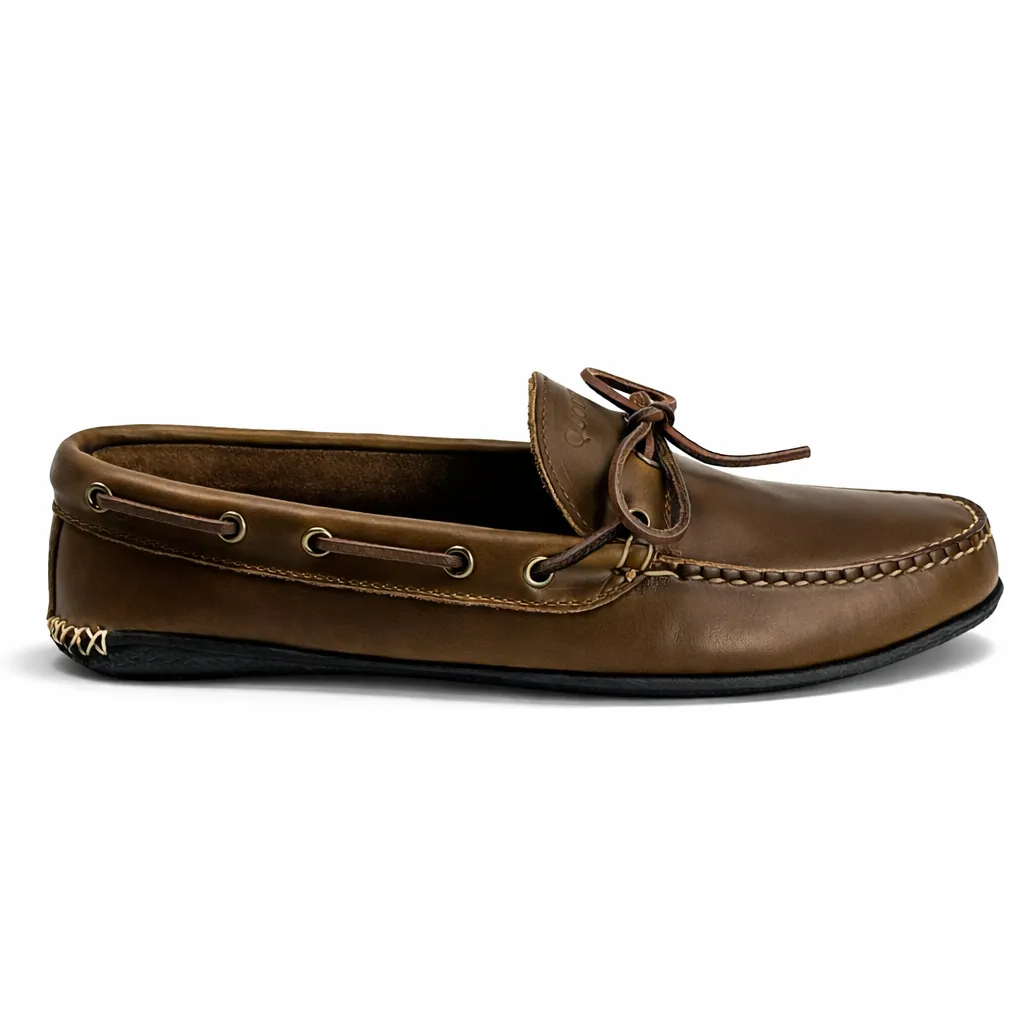 LE Men's Coolside Slipper Horween: Olive sold by Quoddy