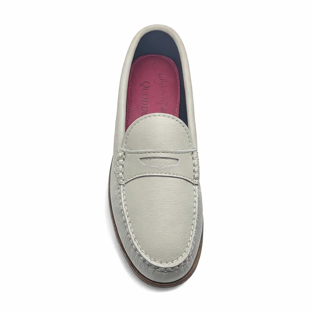 KKB Penny Loafer: Winter White Leather sold by Quoddy product image thumbnail 4