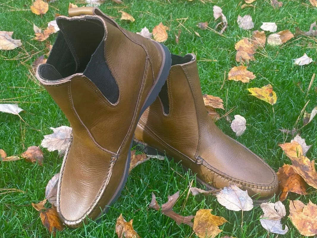 Men's Cherryfield Chelsea Boot - Olive made by Quoddy