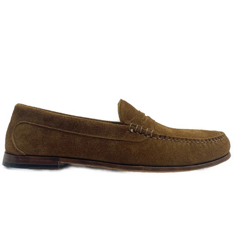 Men’s True Penny: Mushroom Suede LE made by Quoddy
