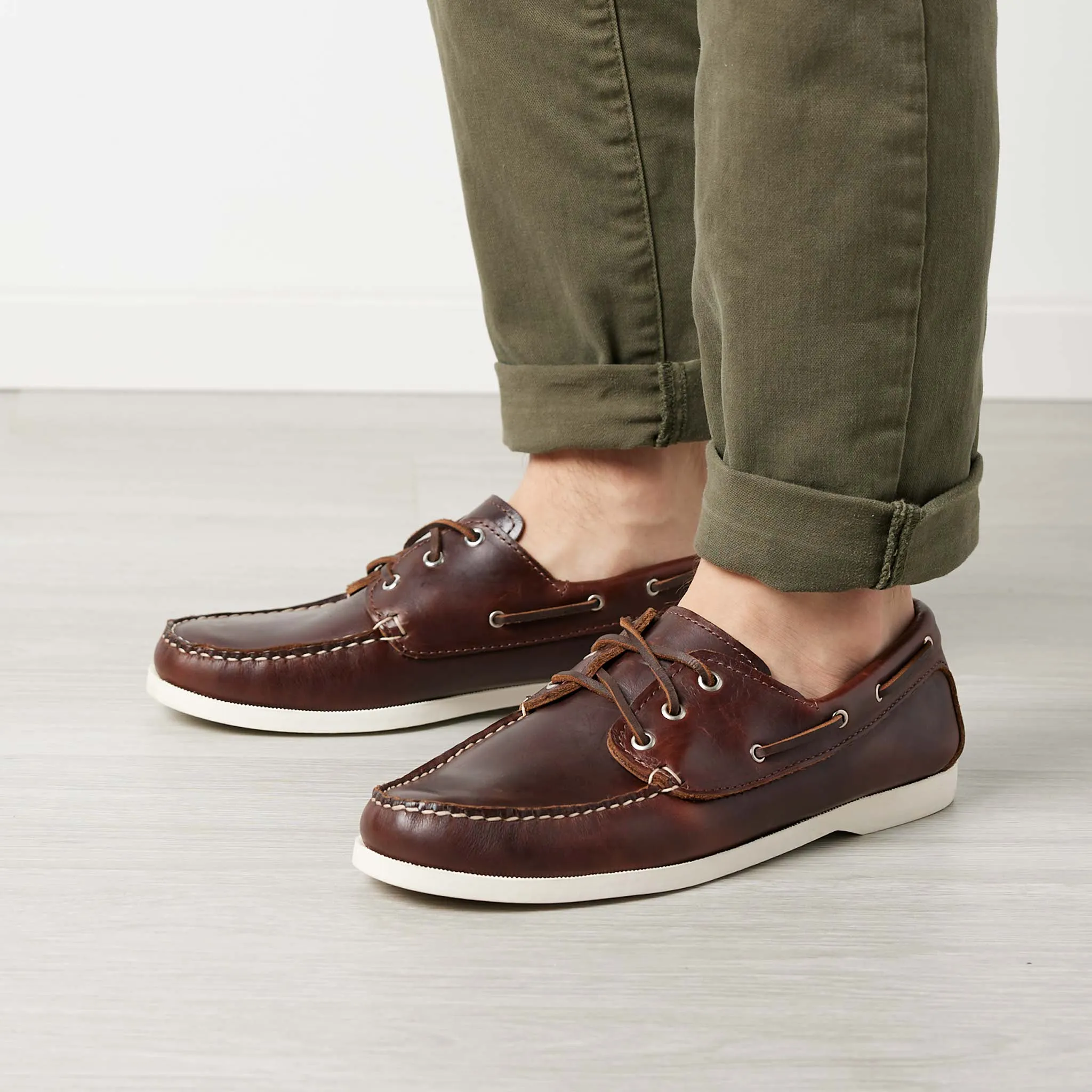 In Stock Men’s Quoddy Head Boat Shoe: Brown sold by Quoddy product image thumbnail 2