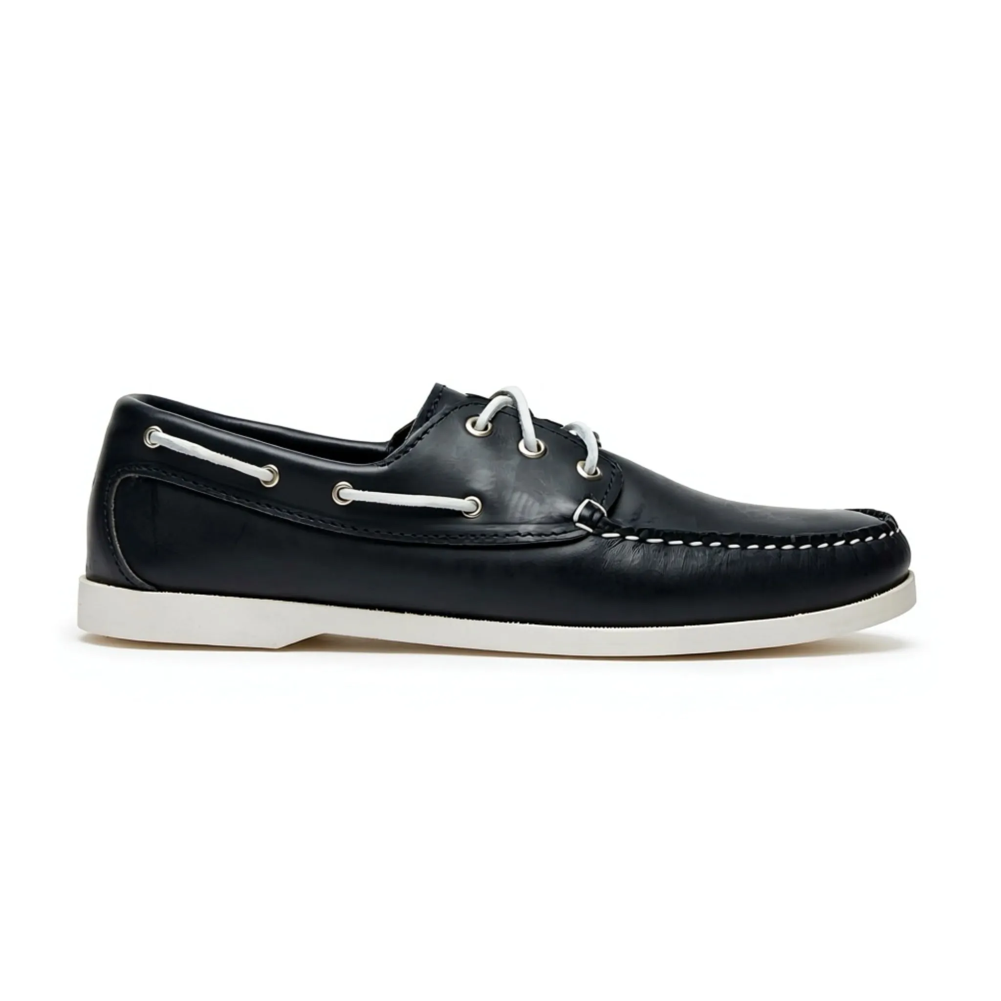 In Stock Men’s Quoddy Head Boat Shoe: Navy sold by Quoddy