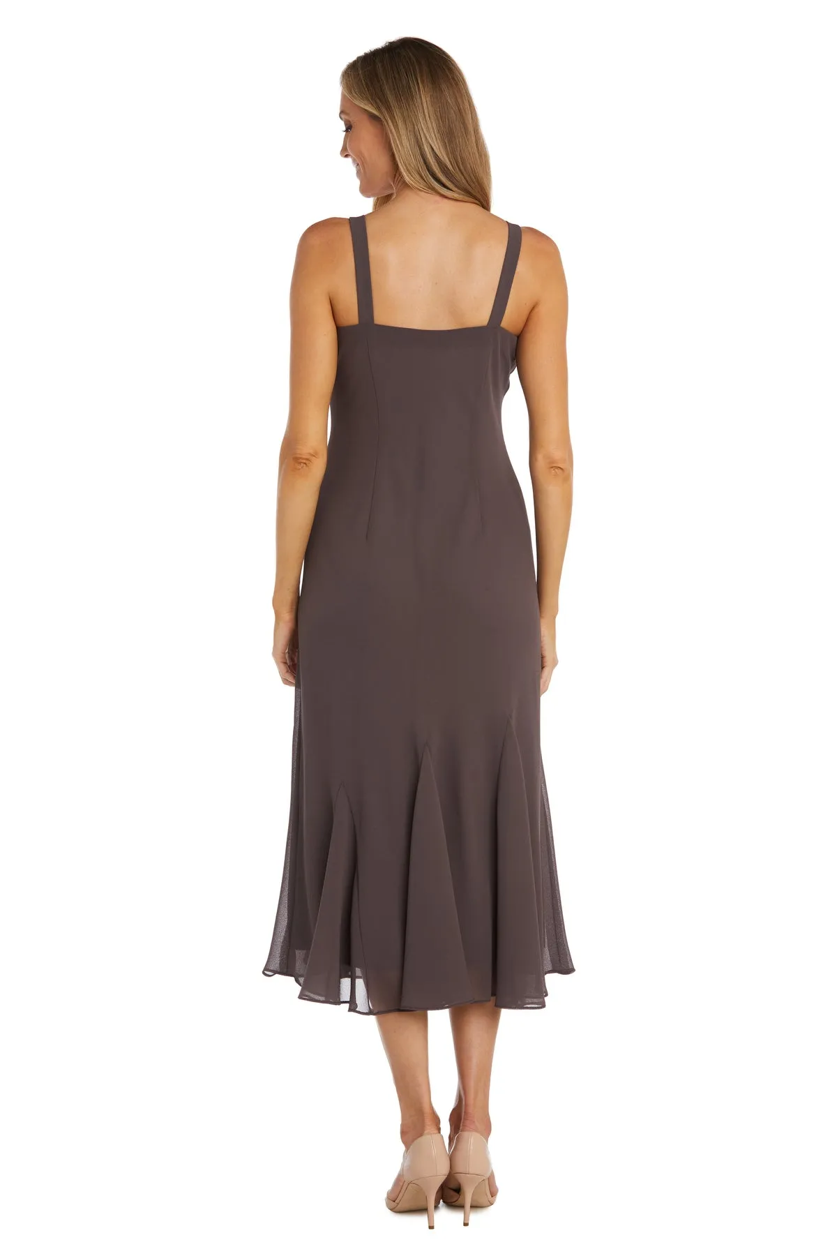 Beaded Slip Chiffon Jacket Dress sold by R&M Richards product image thumbnail 4