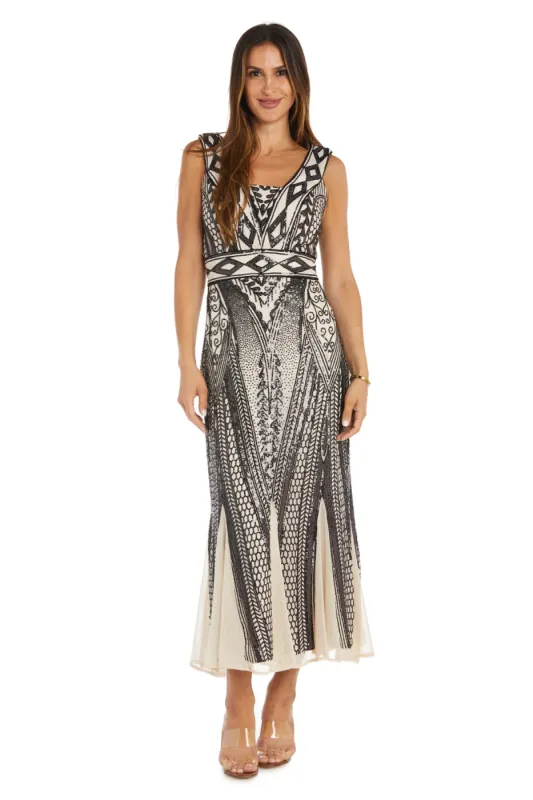 Intricate Sequin Gown with Godet Skirt sold by R&M Richards