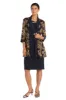 Two-Piece Printed Brocade Jacket and Dress Set - Petite sold by R&M Richards