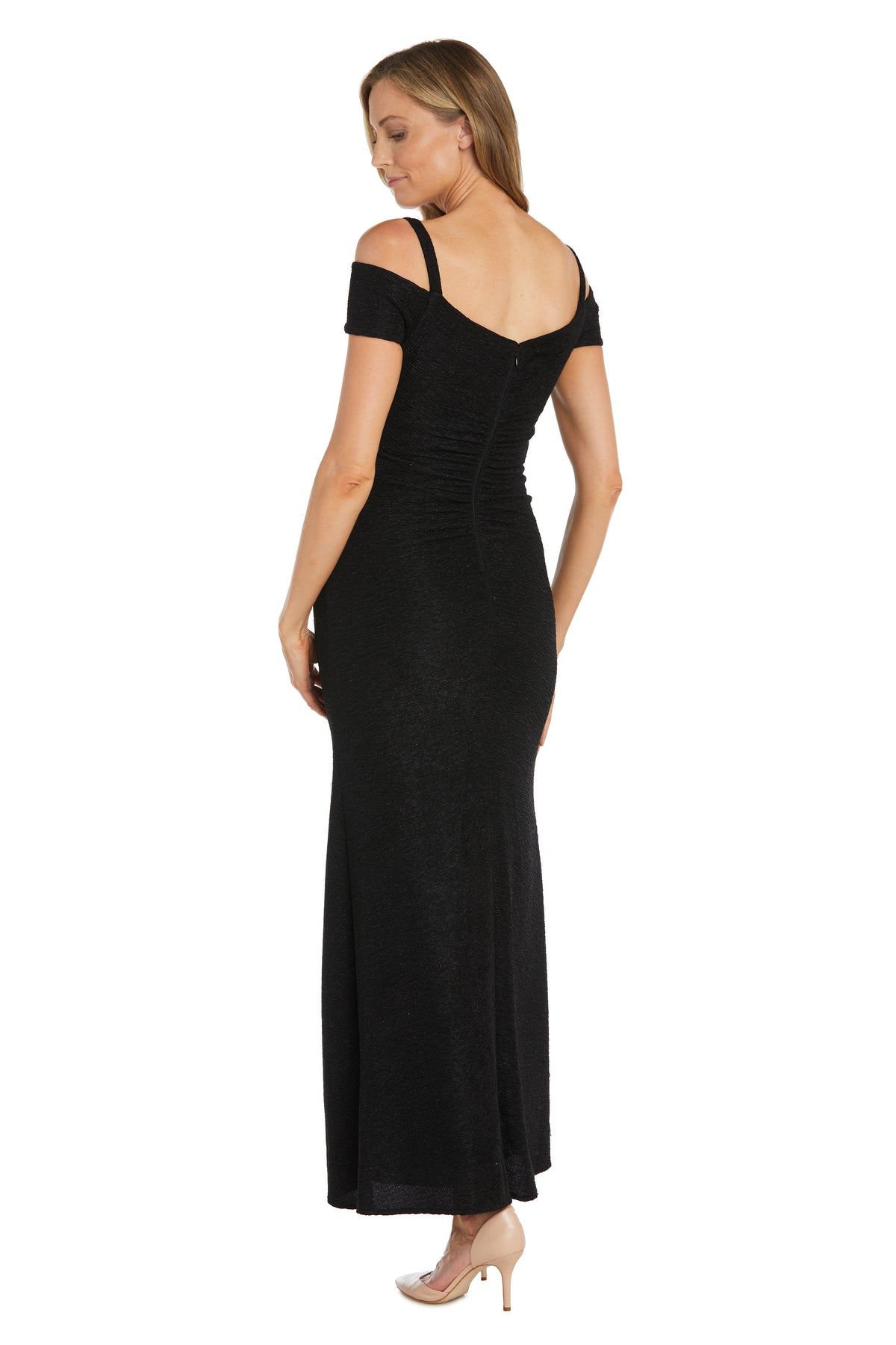 Off The Shoulder Evening Gown with High Thigh Slit sold by R&M Richards product image thumbnail 2