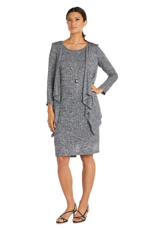 Cascade Grey Knit Jacket Dress sold by R&M Richards