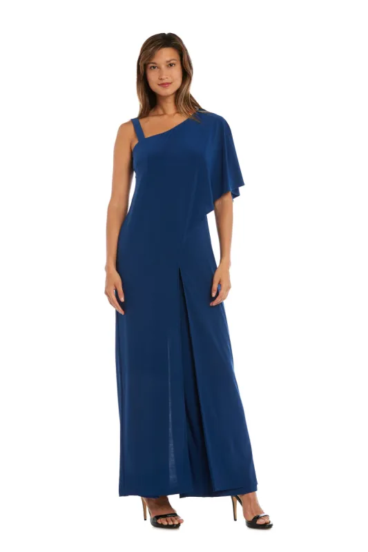 Flare Jumpsuit with Overlay and Draped Sleeves sold by R&M Richards