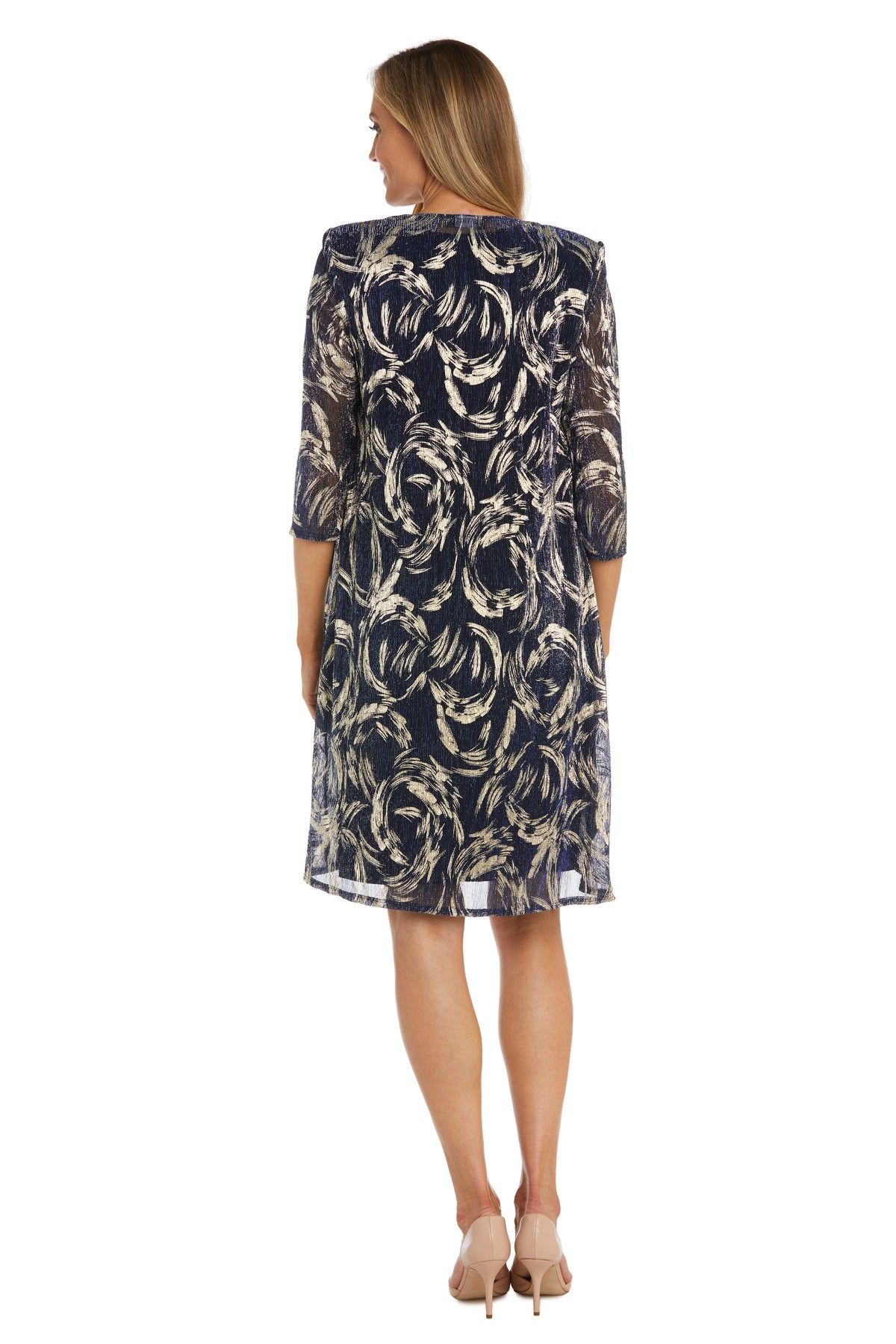 Metallic Patterned Jacket Dress sold by R&M Richards product image thumbnail 2