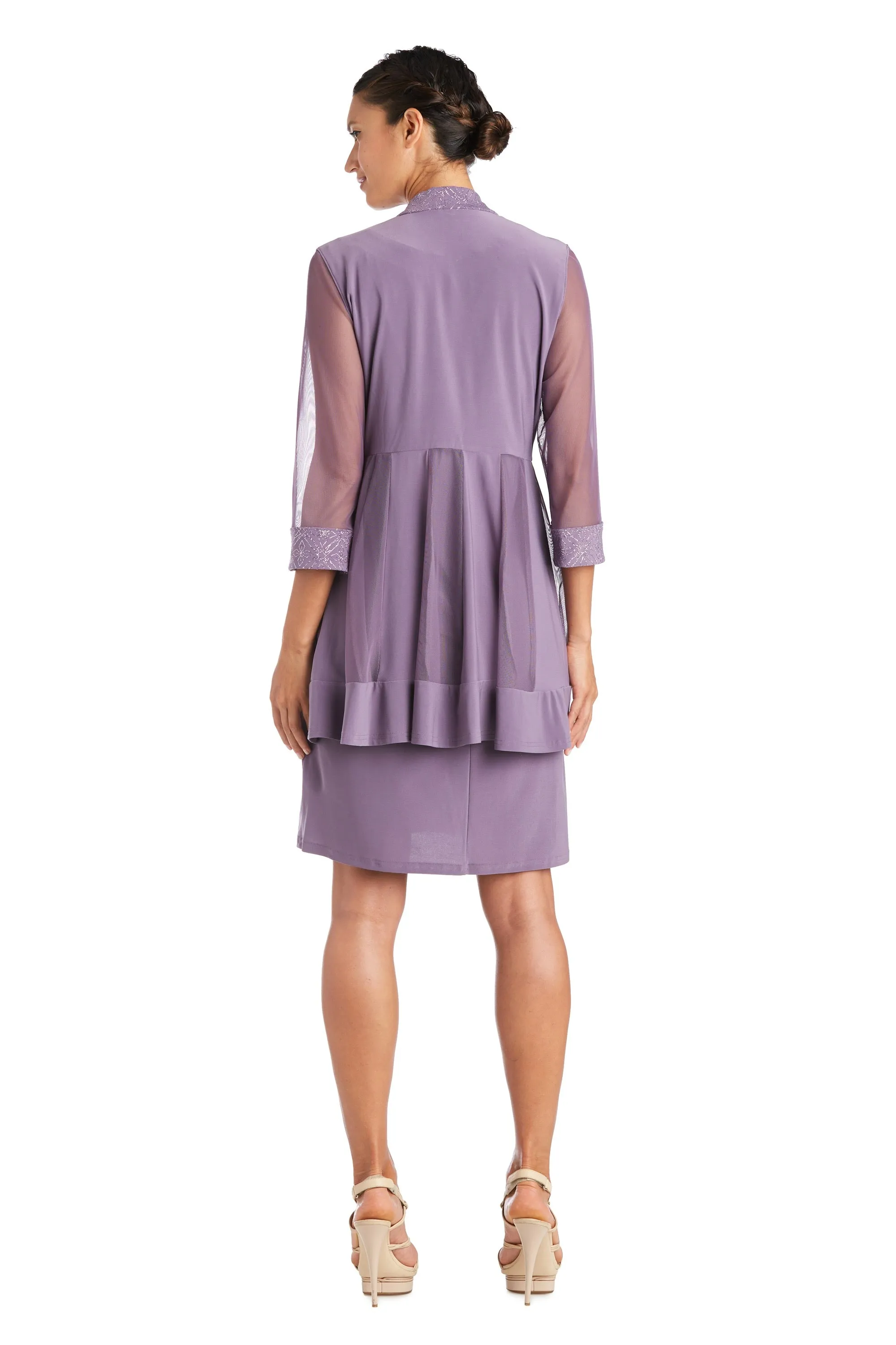 Shift Dress with Matching Jacket and Metallic Detailing sold by R&M Richards product image thumbnail 2