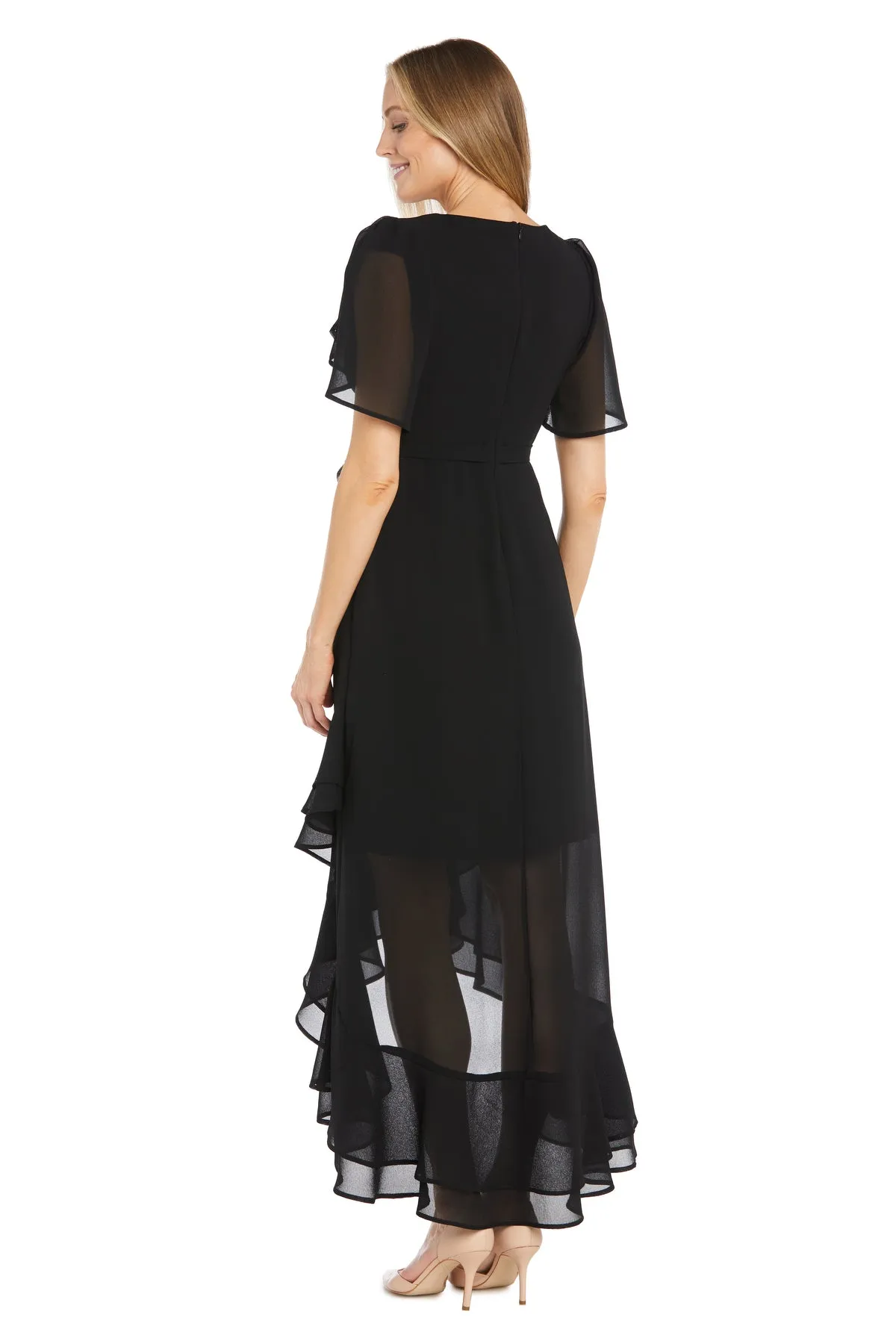 High Low Dress with Short Tulip Sleeves sold by R&M Richards product image thumbnail 2