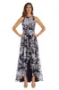 High-Low Dress with Rhinestone Waist Detail - Petite sold by R&M Richards