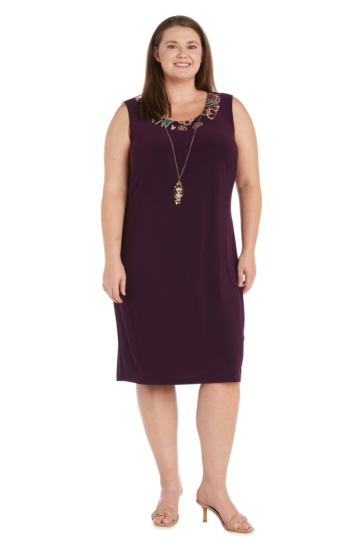 Printed Floral Daytime Jacket Dress - Plus sold by R&M Richards product image thumbnail 3