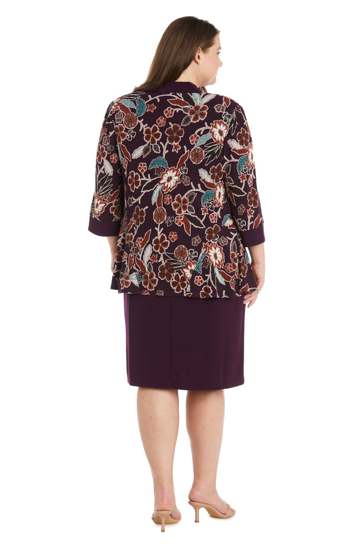 Printed Floral Daytime Jacket Dress - Plus sold by R&M Richards product image thumbnail 2