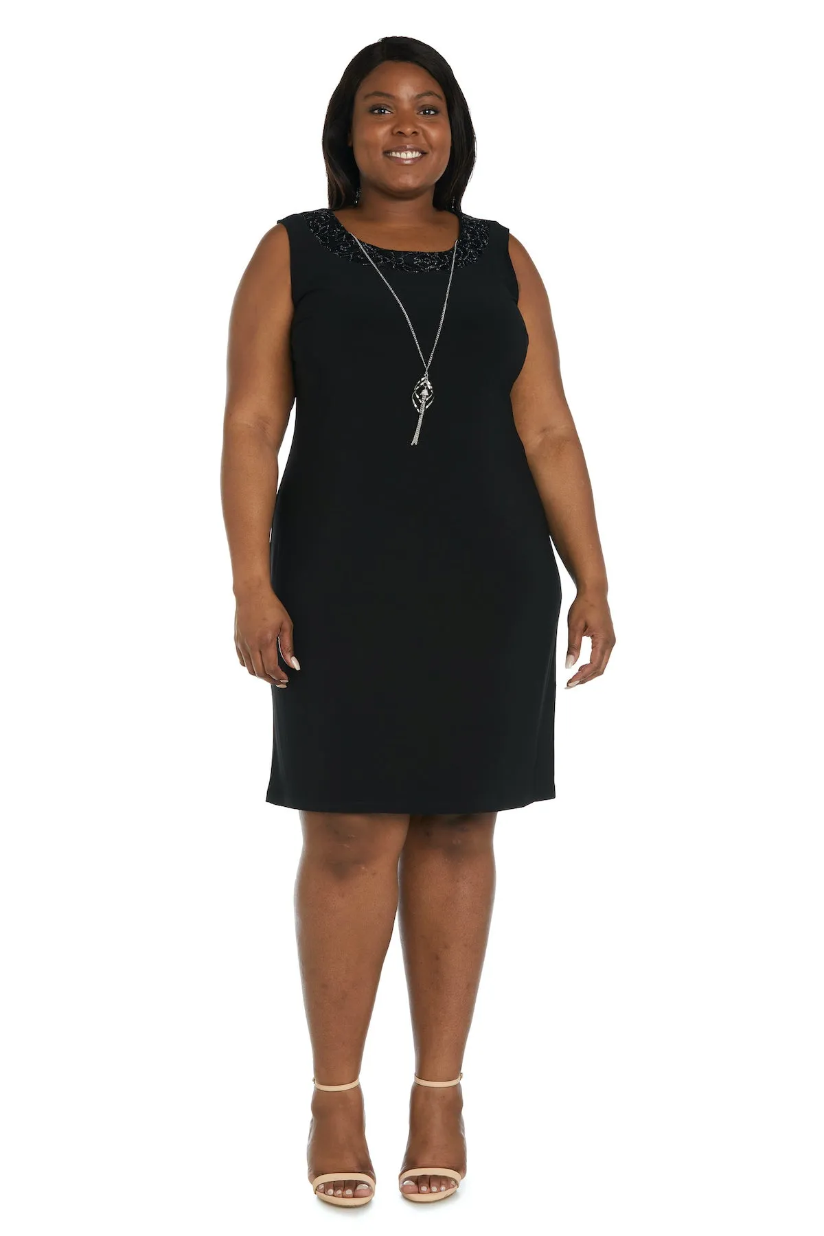 Two Piece Sequin Mesh Jacket Dress - Plus sold by R&M Richards product image thumbnail 3