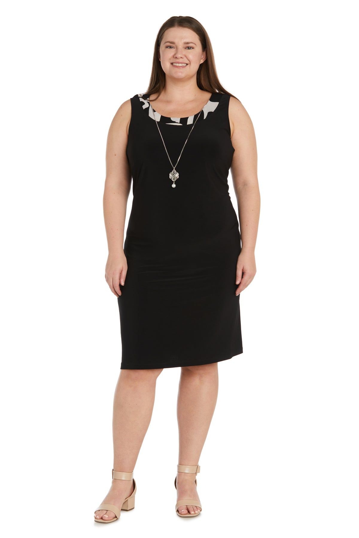 Geometric Printed Jacket Dress-Plus sold by R&M Richards product image thumbnail 3