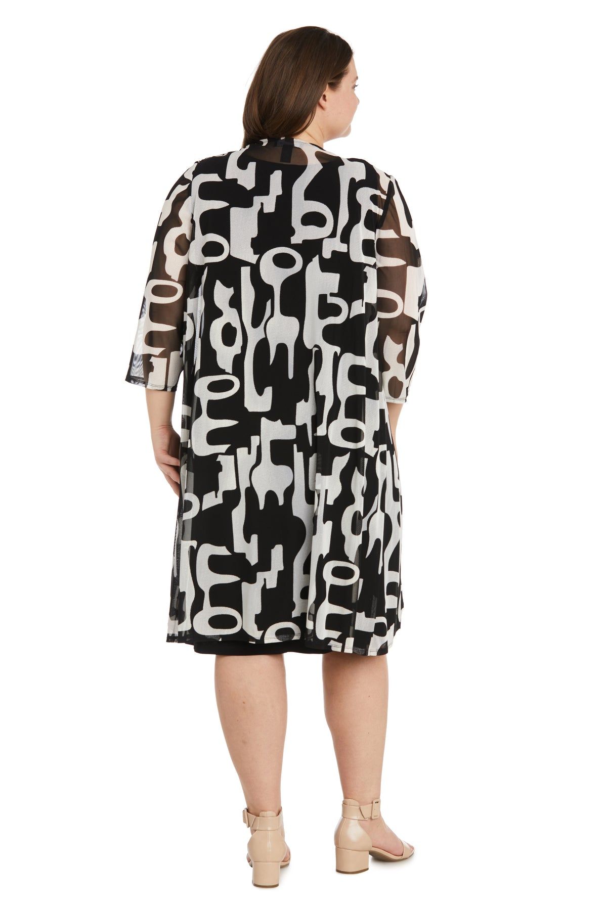 Geometric Printed Jacket Dress-Plus sold by R&M Richards product image thumbnail 2