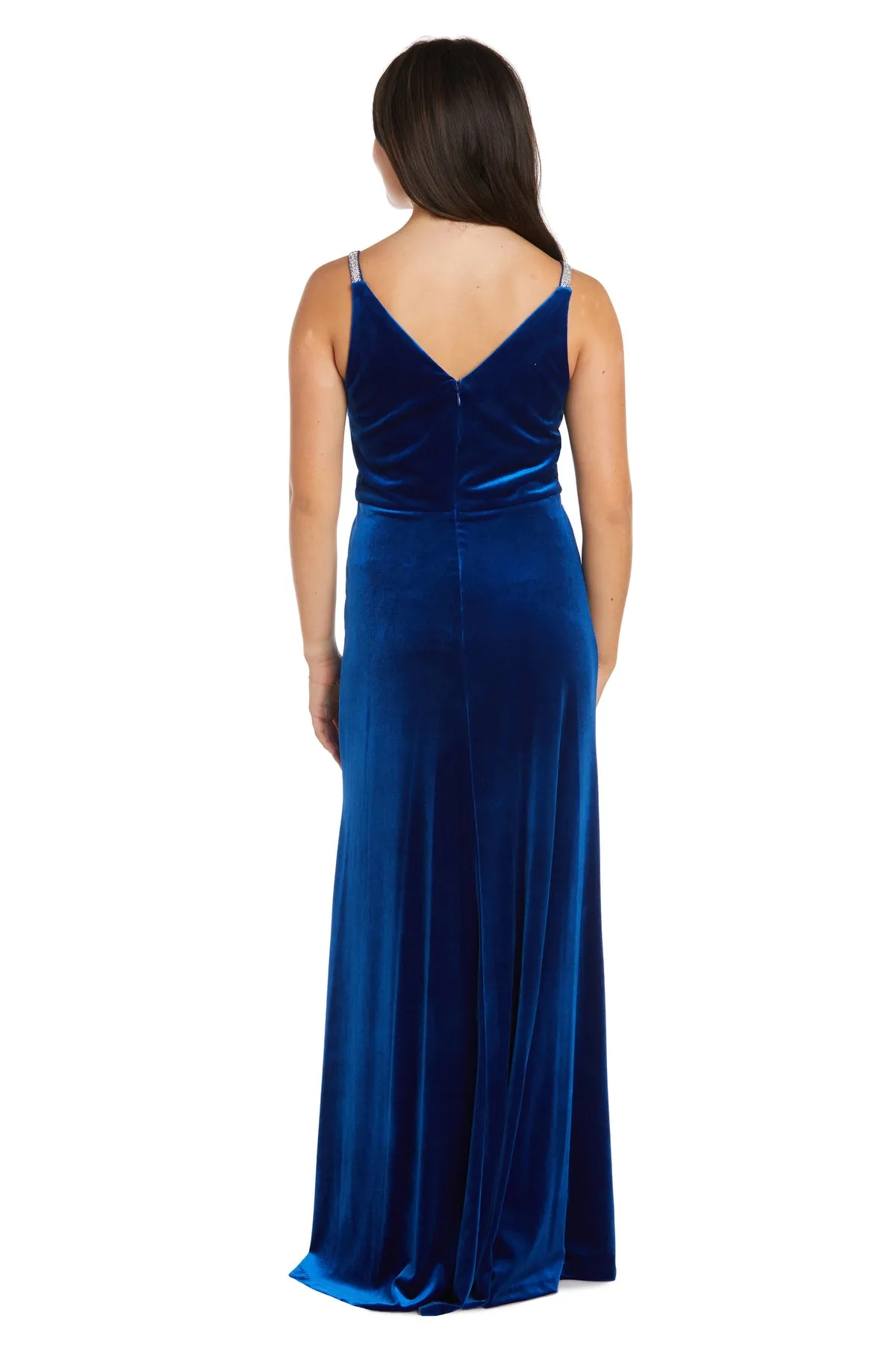 Nightway Velvet Evening Gown with Rhinestone Detail sold by R&M Richards product image thumbnail 2
