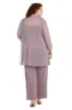 Three-Piece Pantsuit with Sheer Jacket - Extra Plus sold by R&M Richards