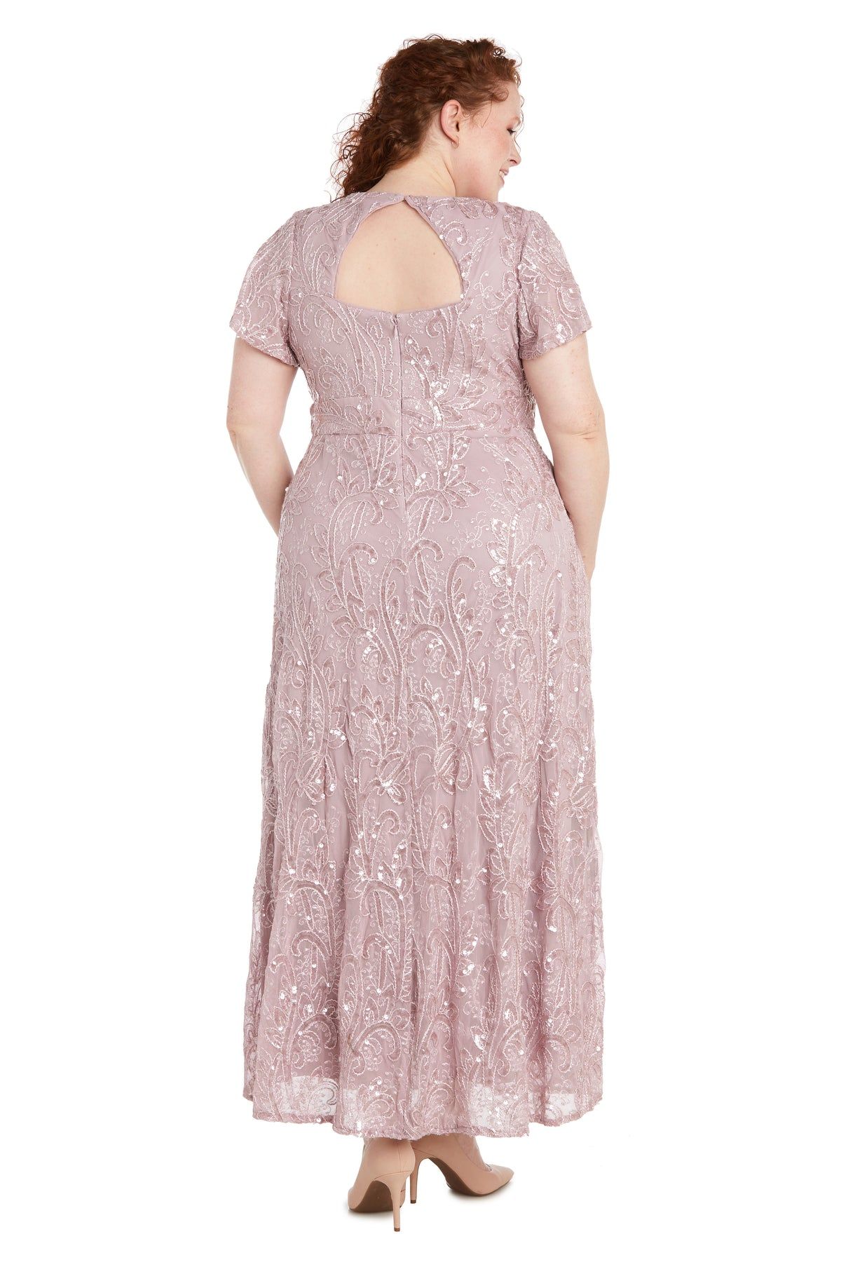 Mesh Sequined Embellished Dress - Plus sold by R&M Richards product image thumbnail 2