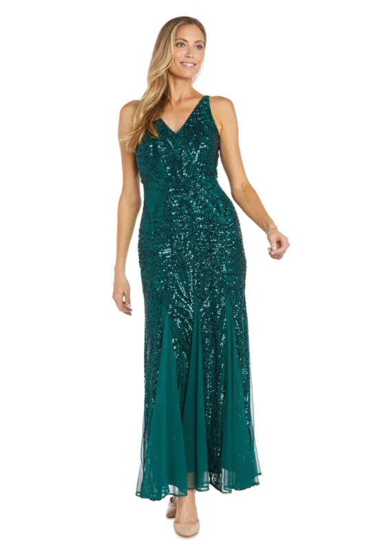 Nightway Full Length Sleeveless Embellished Dress sold by R&M Richards